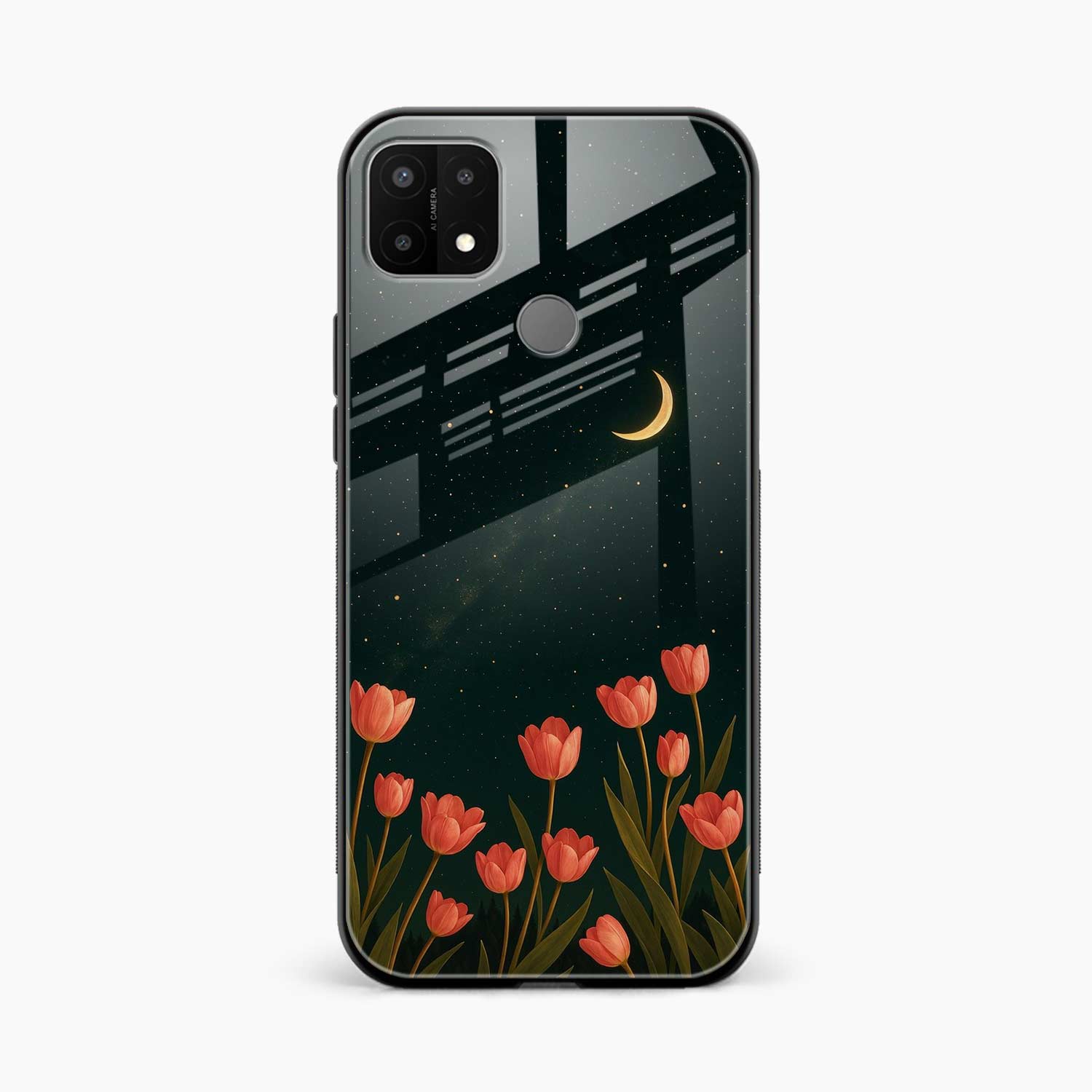 Night Moon Oppo A15 Back Cover