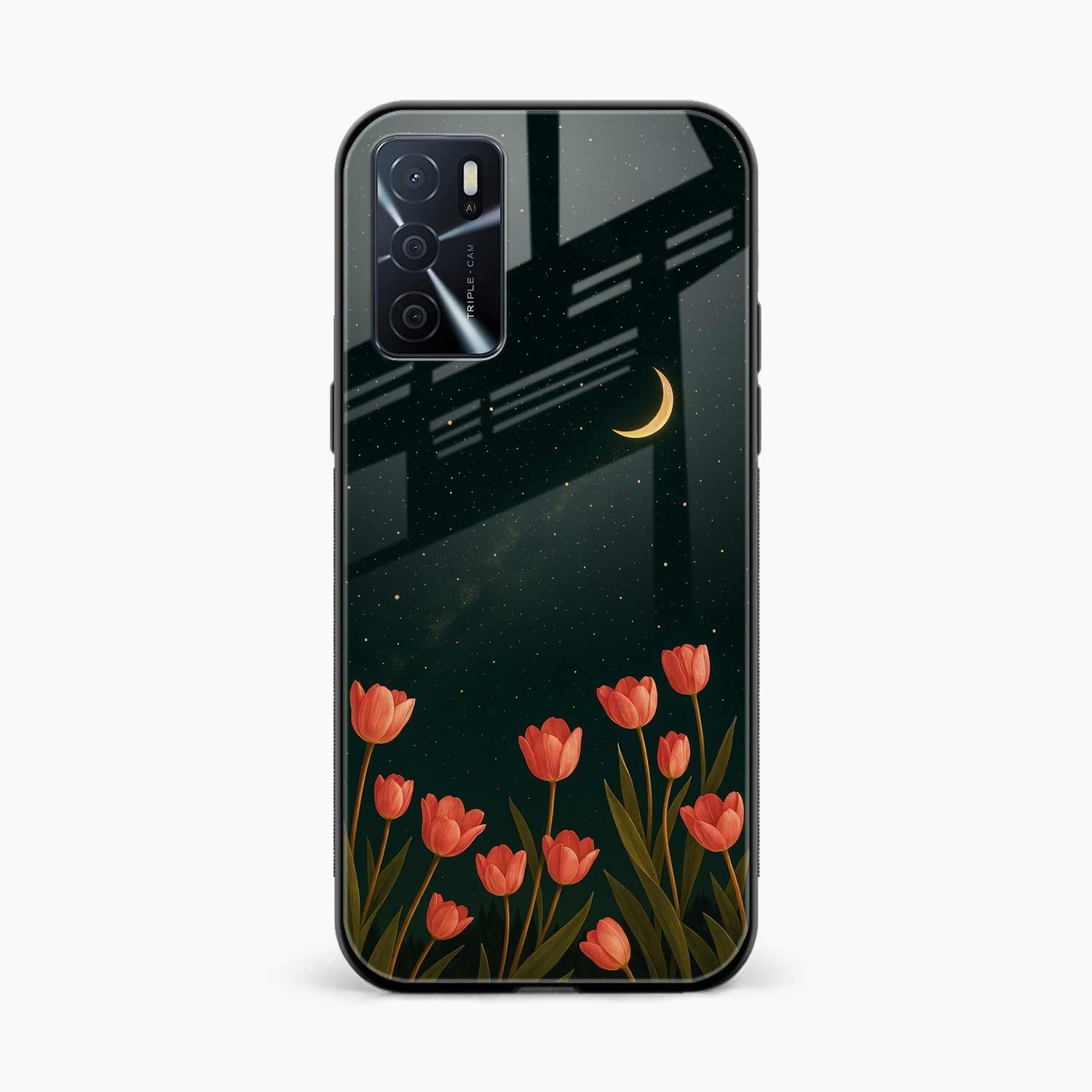 Night Moon Oppo A16 Back Cover