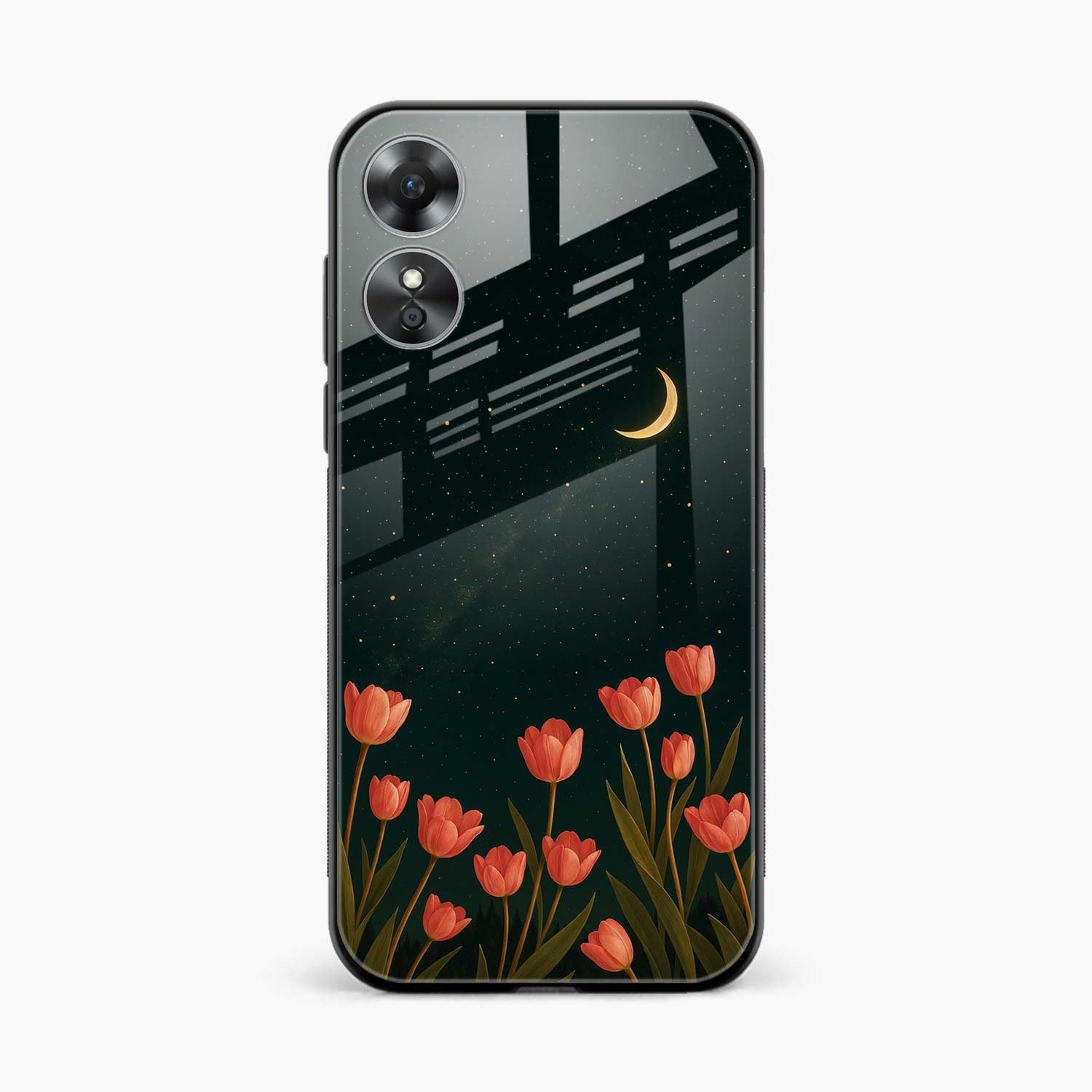 Night Moon Oppo A17 Back Cover