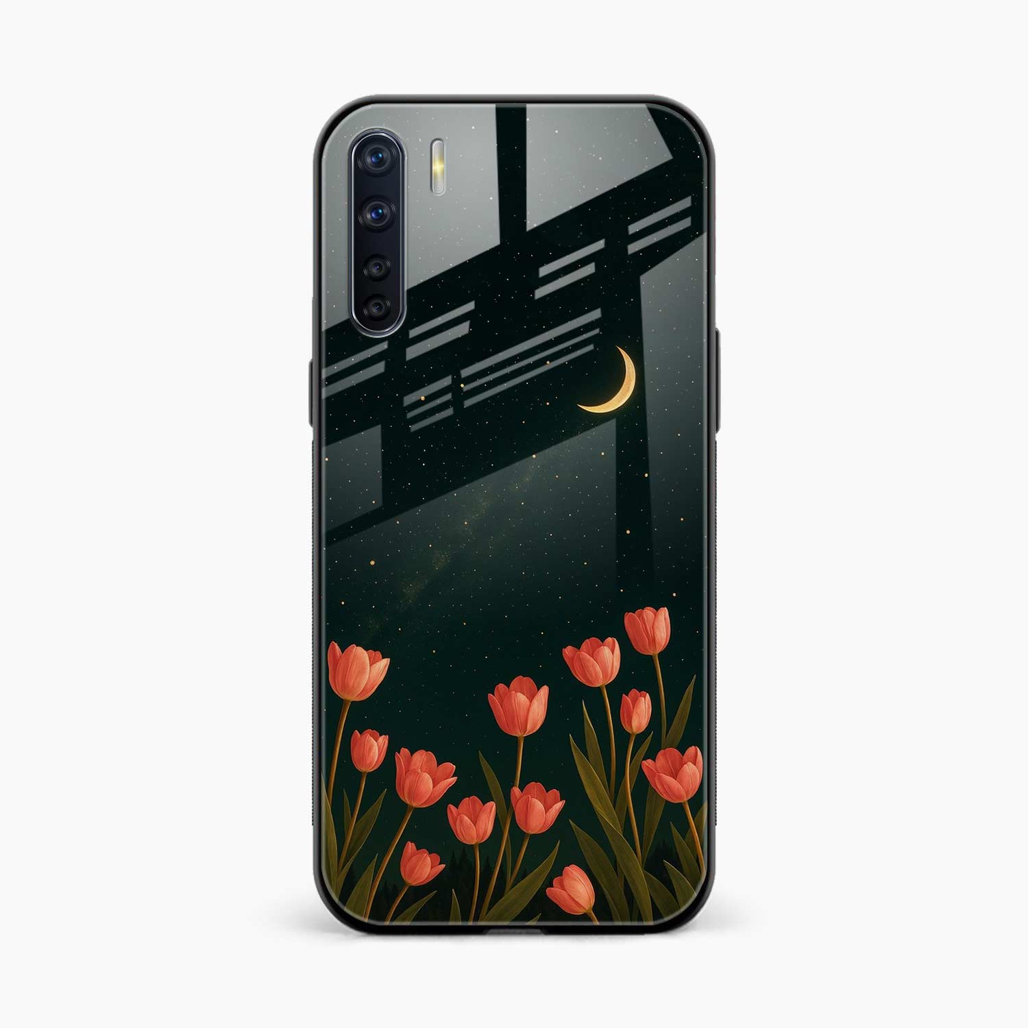 Night Moon Oppo A91 Back Cover