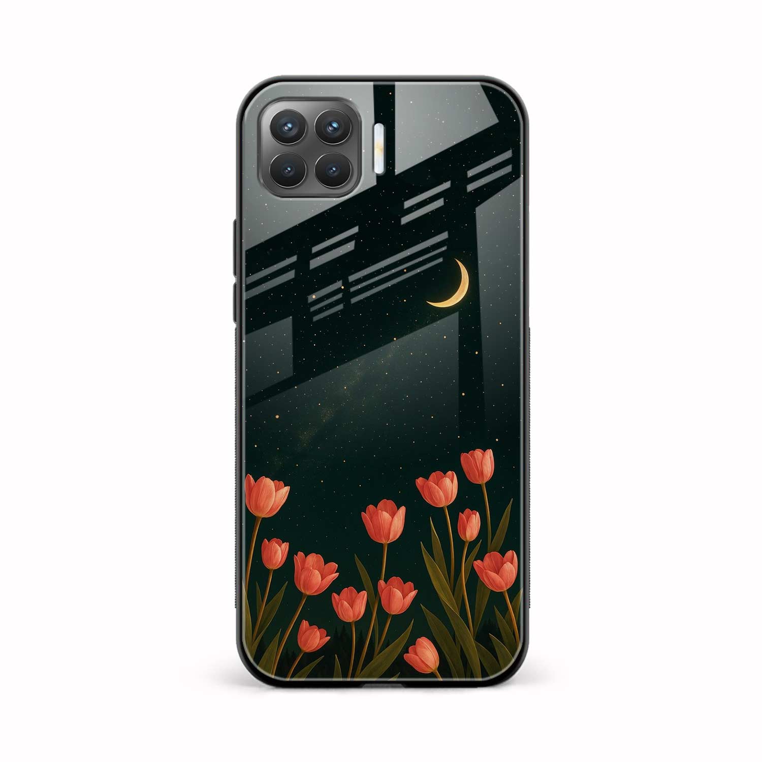 Night Moon Oppo F17 Back Cover