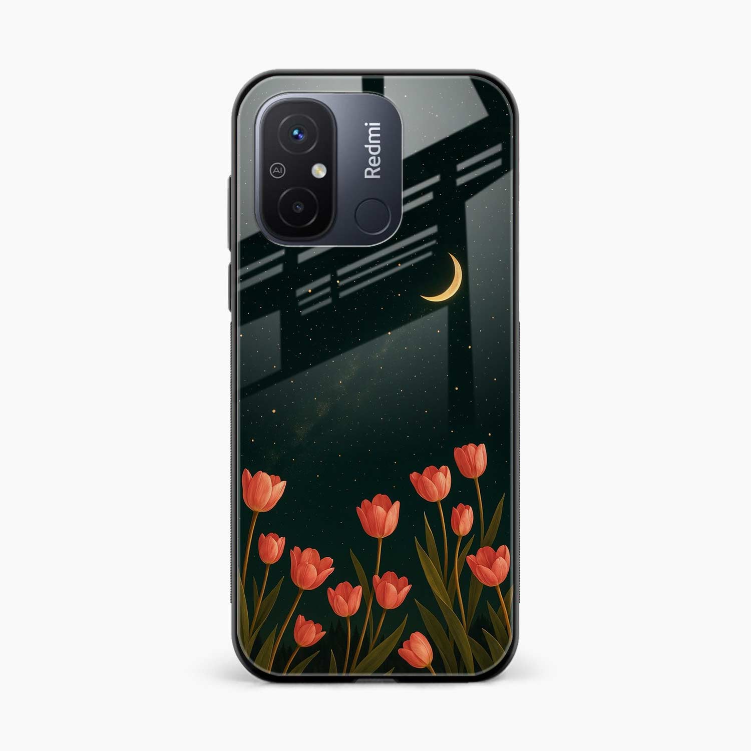 Night Moon Redmi 12c Back Cover