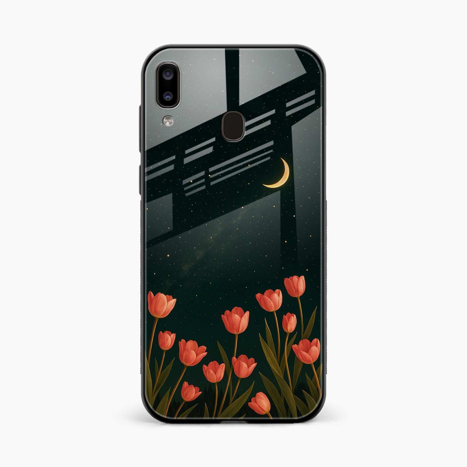 Night Moon Samsung A20 Back Cover