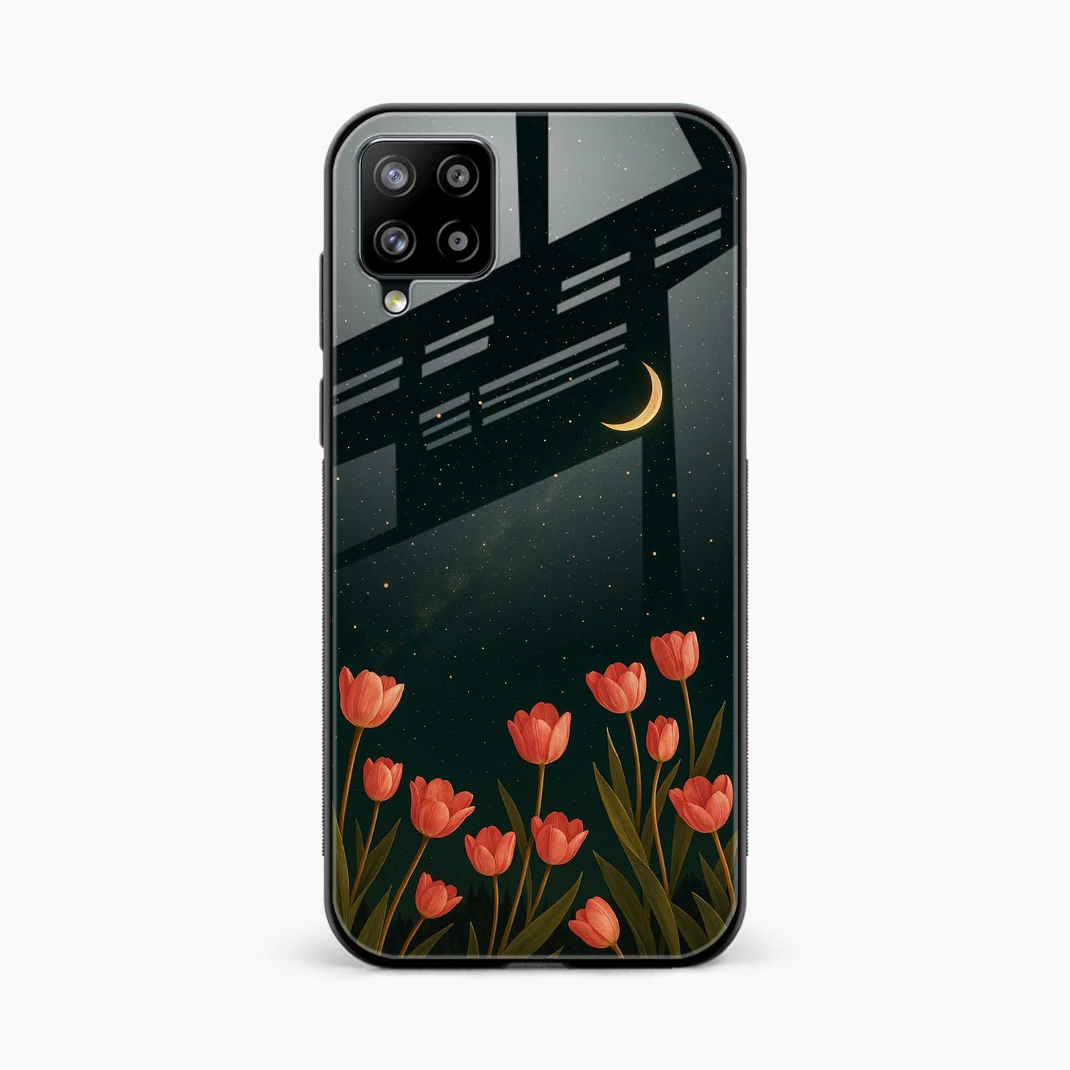 Night Moon Samsung F62 Back Cover