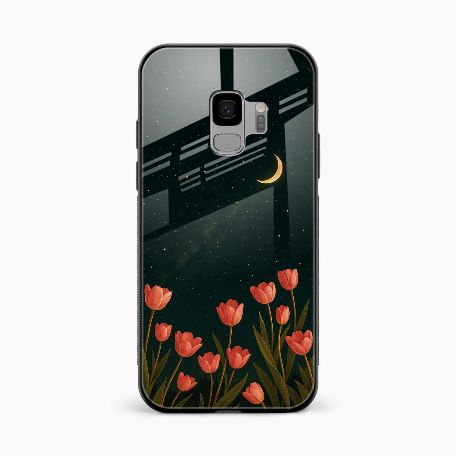 Night Moon Samsung S9 Back Cover