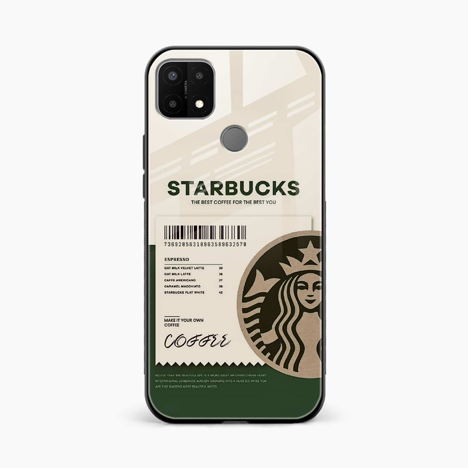 Starbucks Oppo A15 Back Cover
