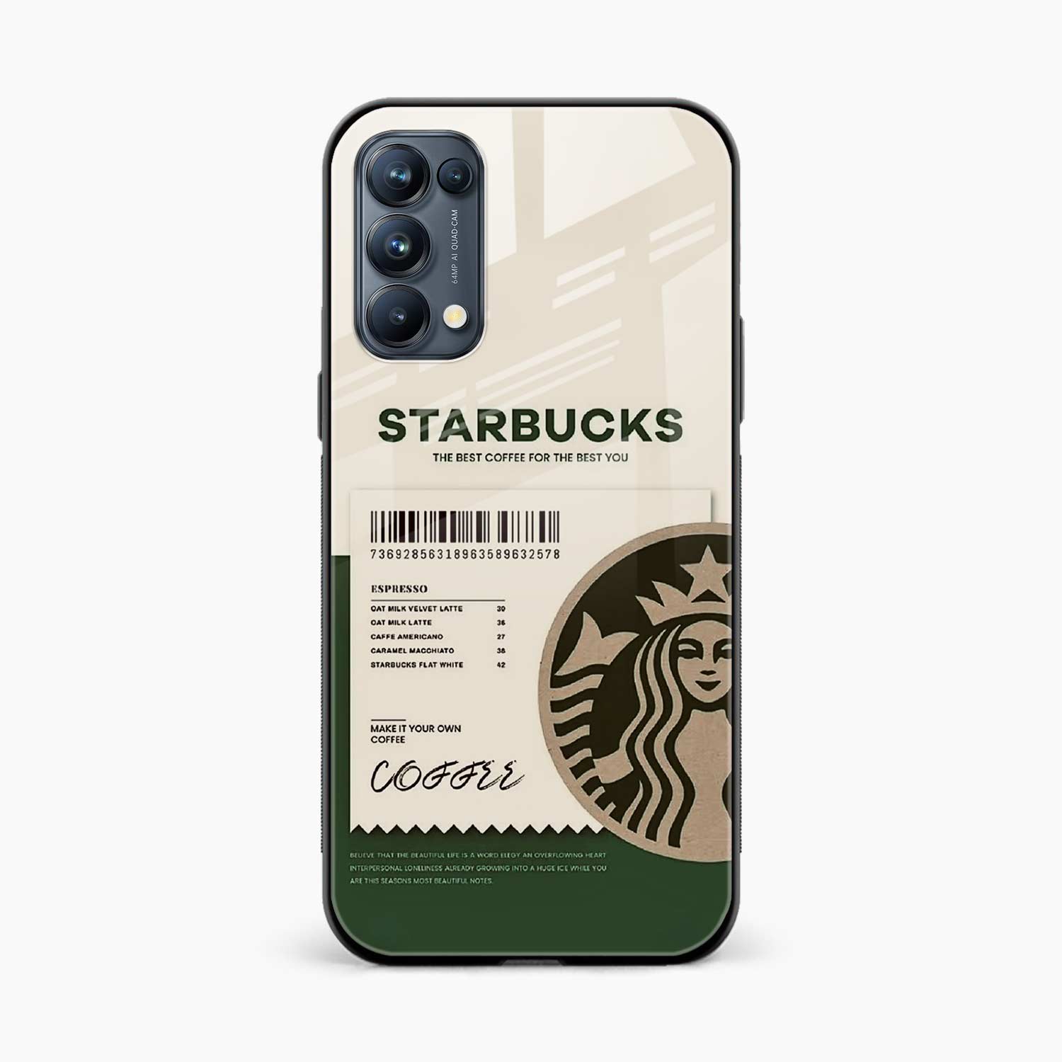 Starbucks Oppo Reno 5 Back Cover