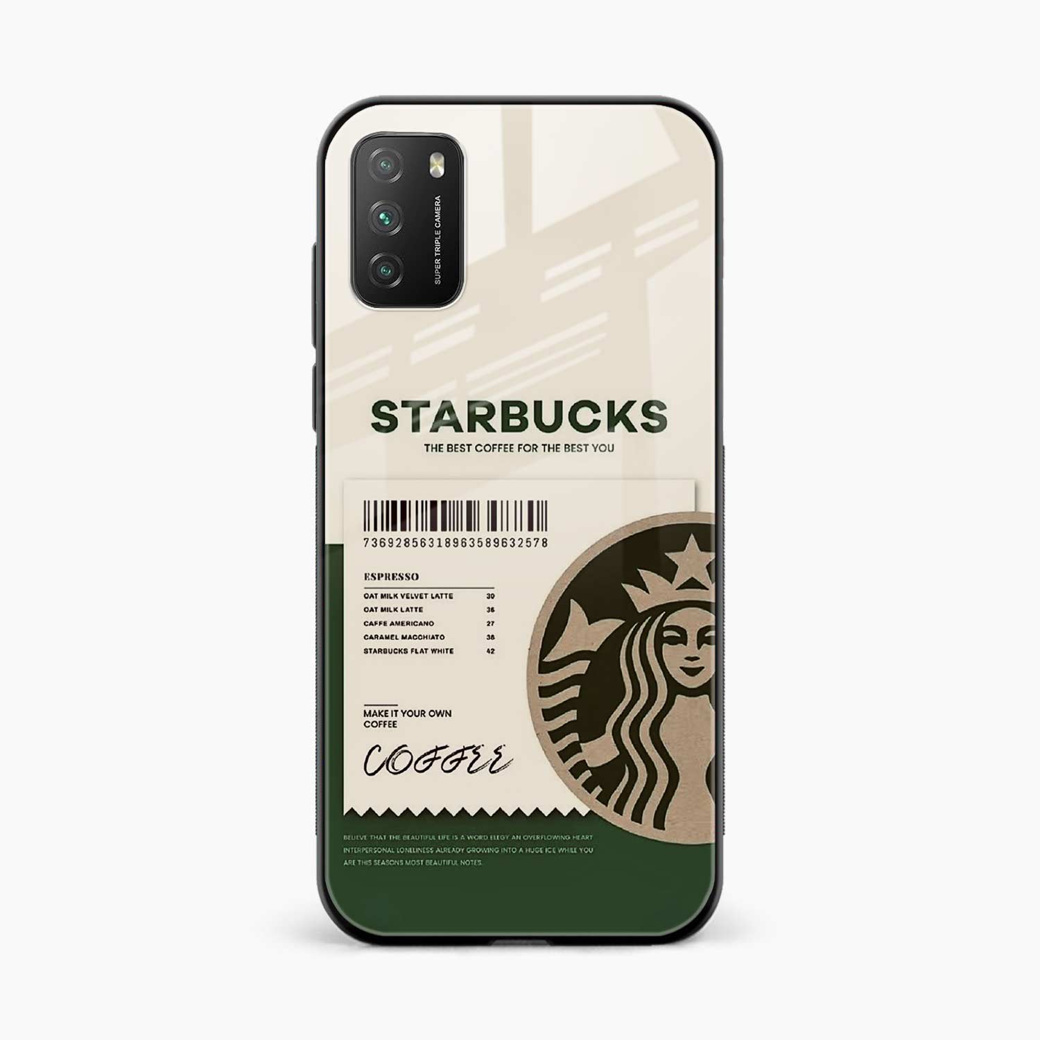 Starbucks Poco M3 Back Cover
