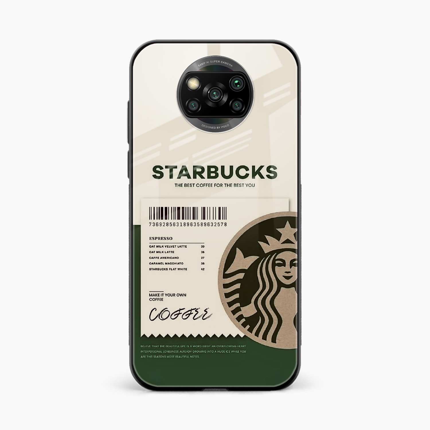 Starbucks Poco X3 Back Cover