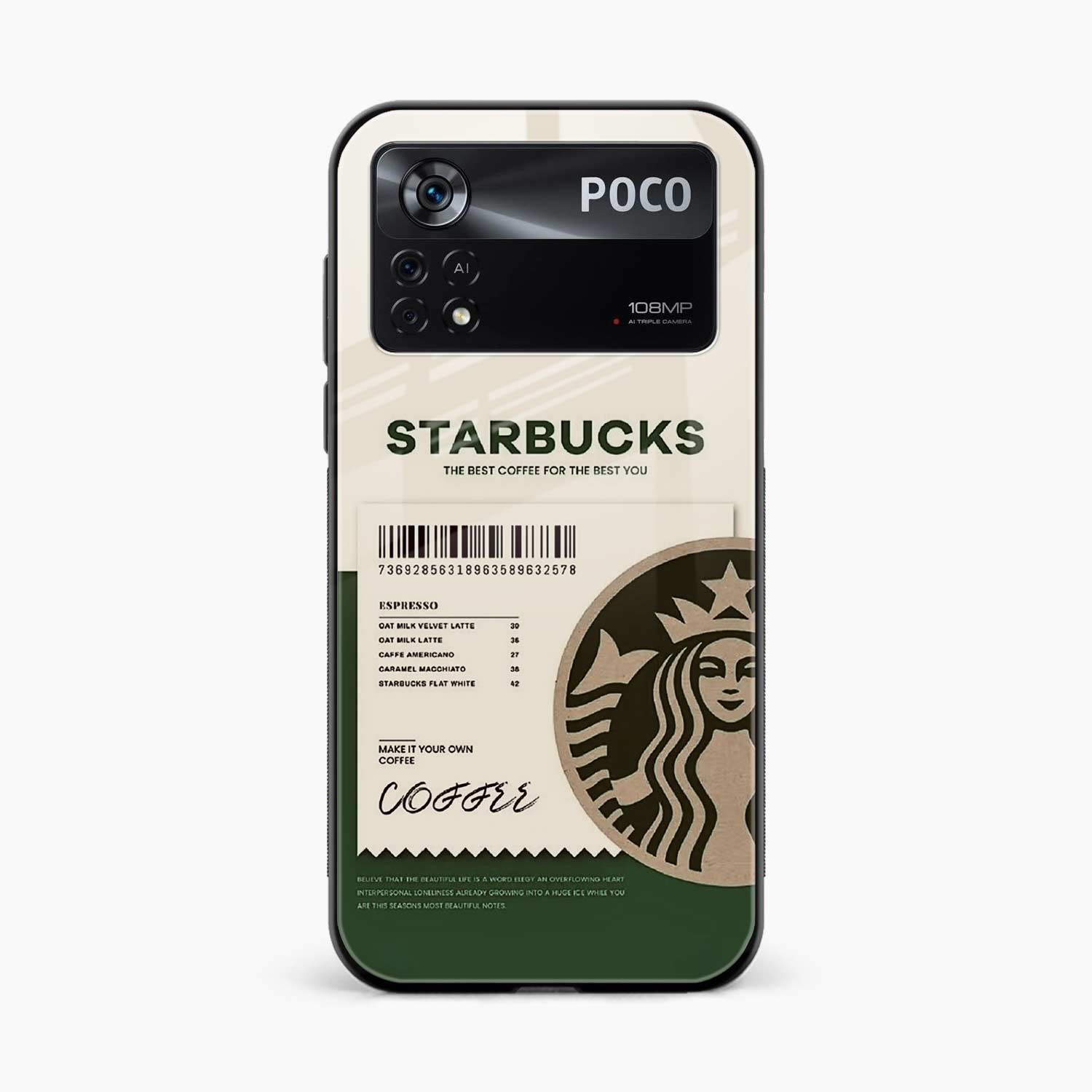 Starbucks Poco X4 Pro 5G Back Cover