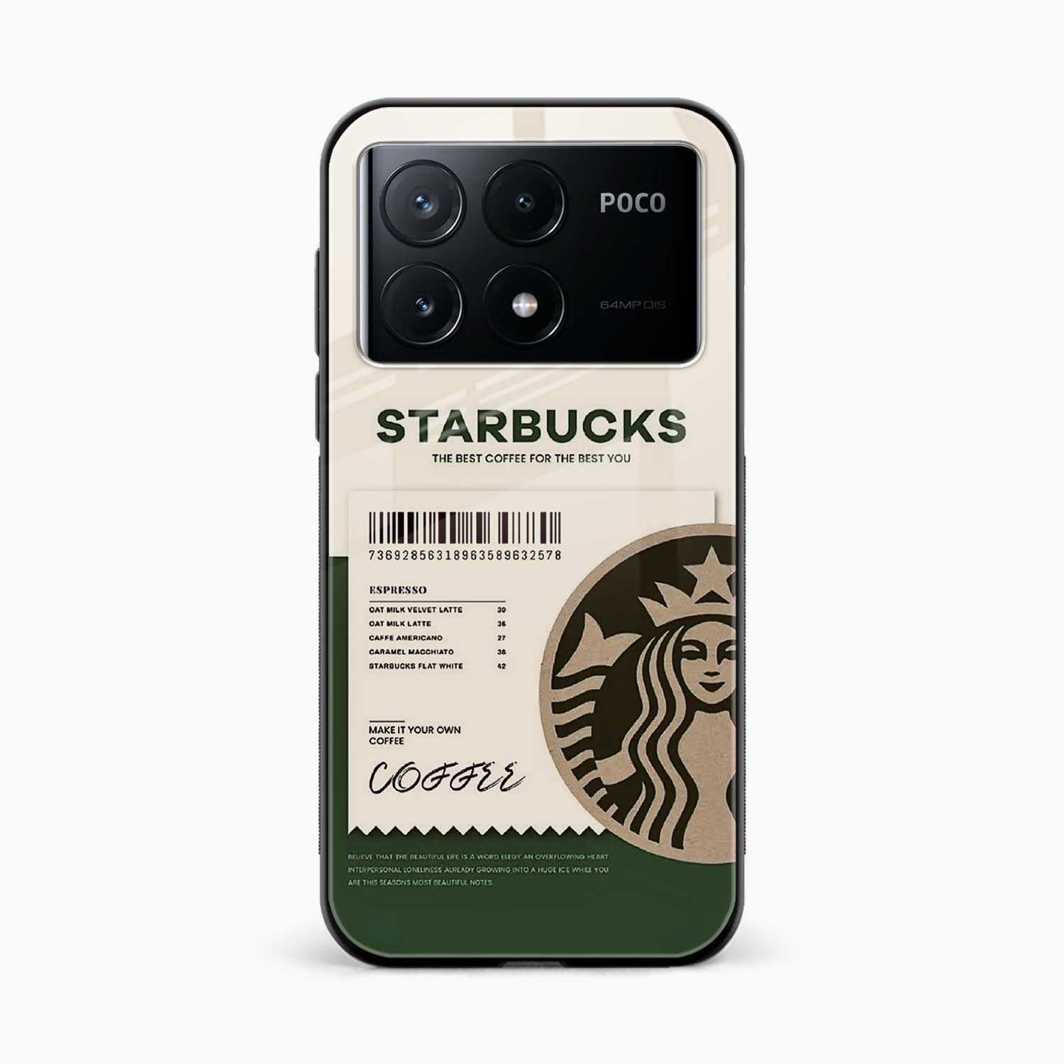 Starbucks Poco X6 Pro 5G Back Cover