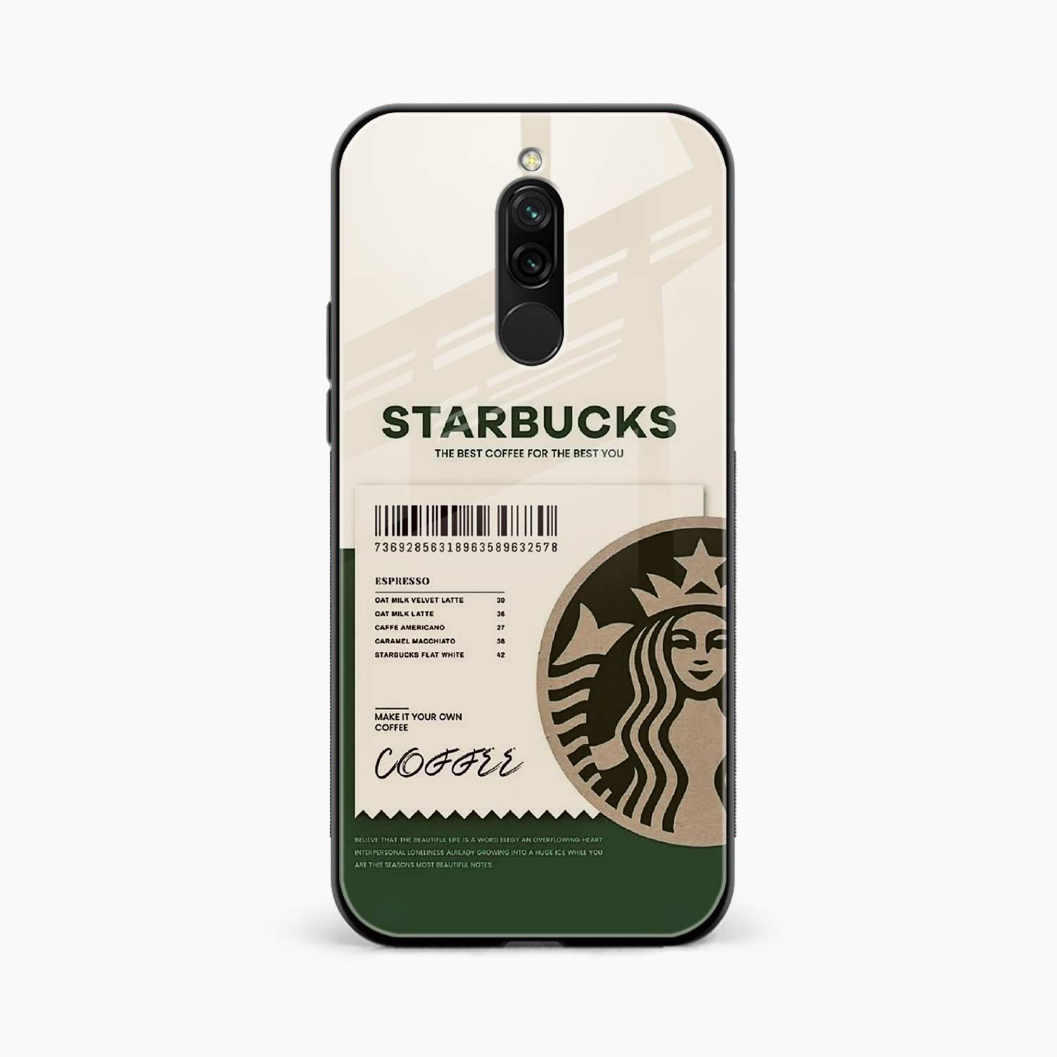 Starbucks Redmi 8 Back Cover