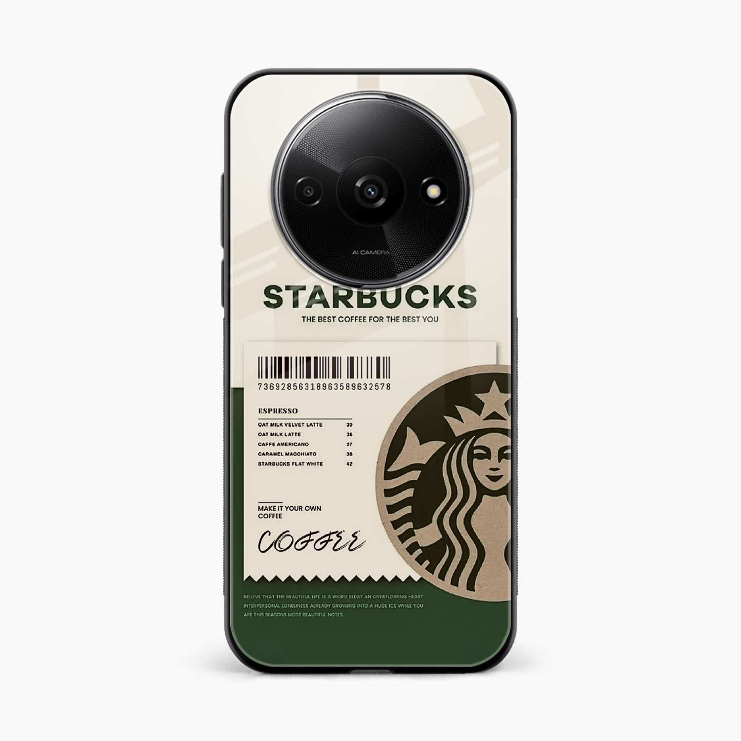 Starbucks Redmi A3 Back Cover