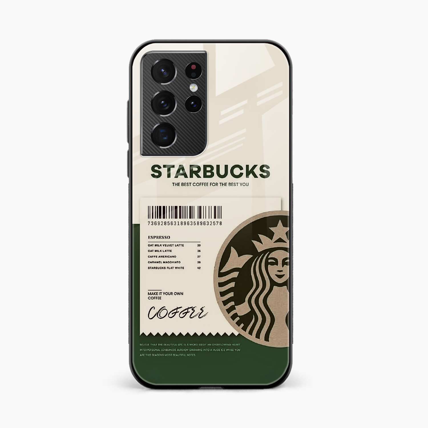 Starbucks Samsung S21 Ultra Back Cover