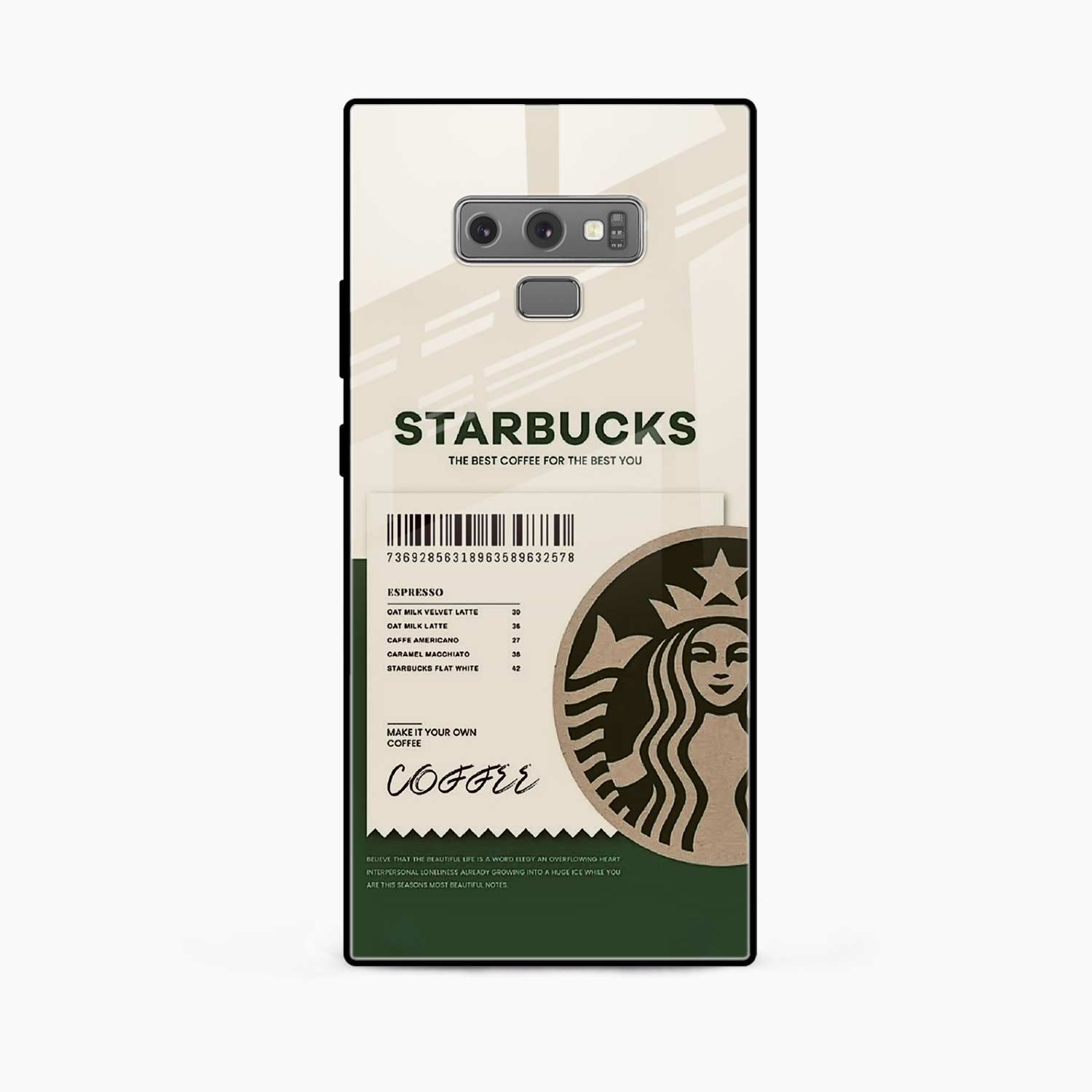 Starbucks Samsung Note 9 Back Cover
