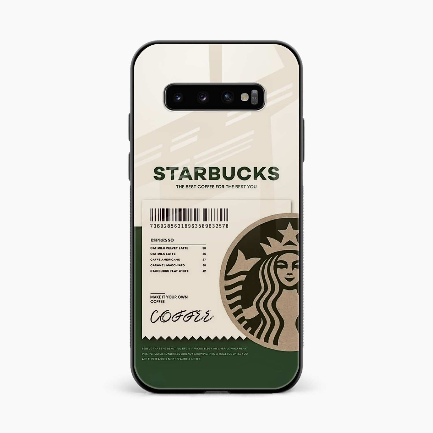 Starbucks Samsung S10 Plus Back Cover