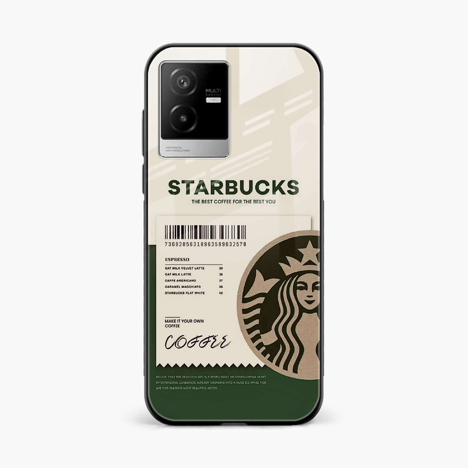 Starbucks Vivo Iqoo Z6x Back Cover