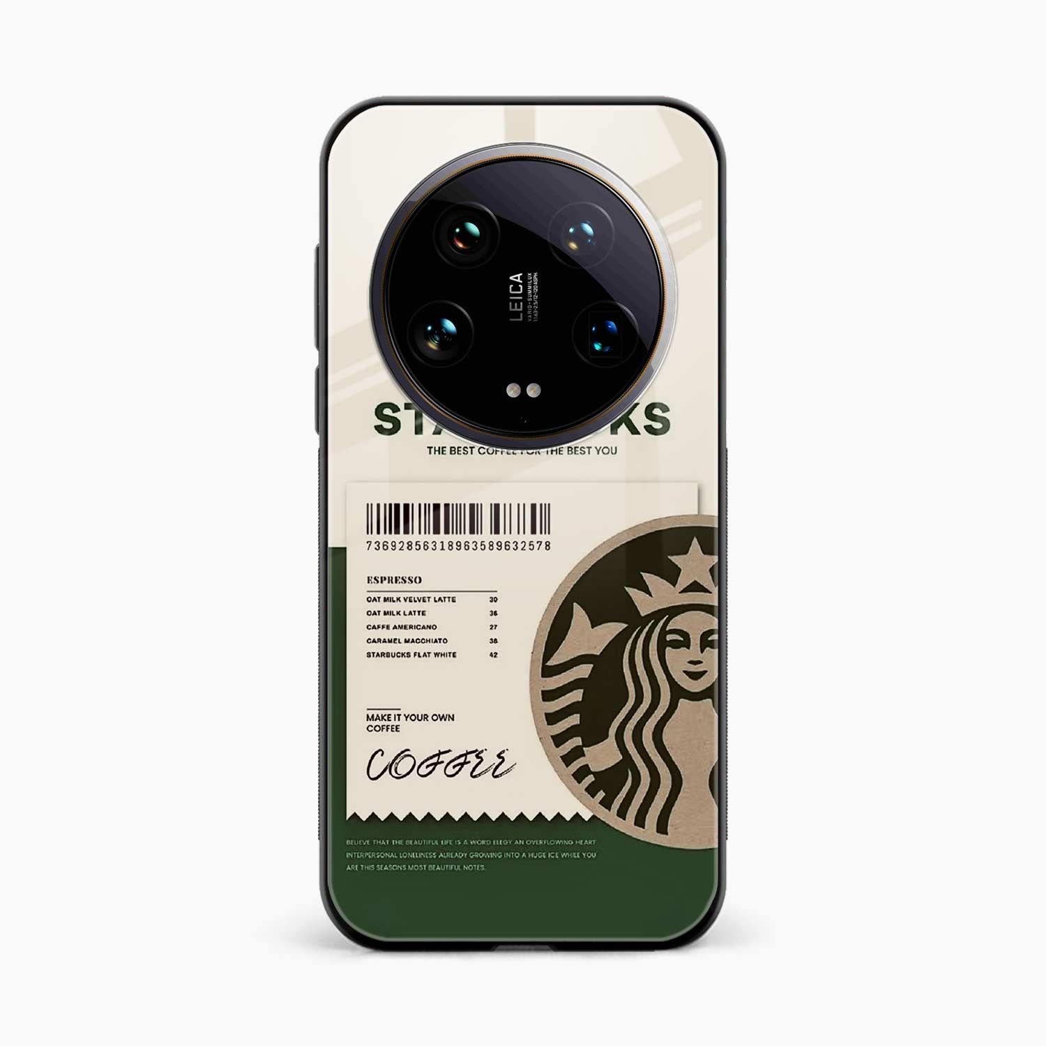 Starbucks Xiaomi 14 Ultra Back Cover