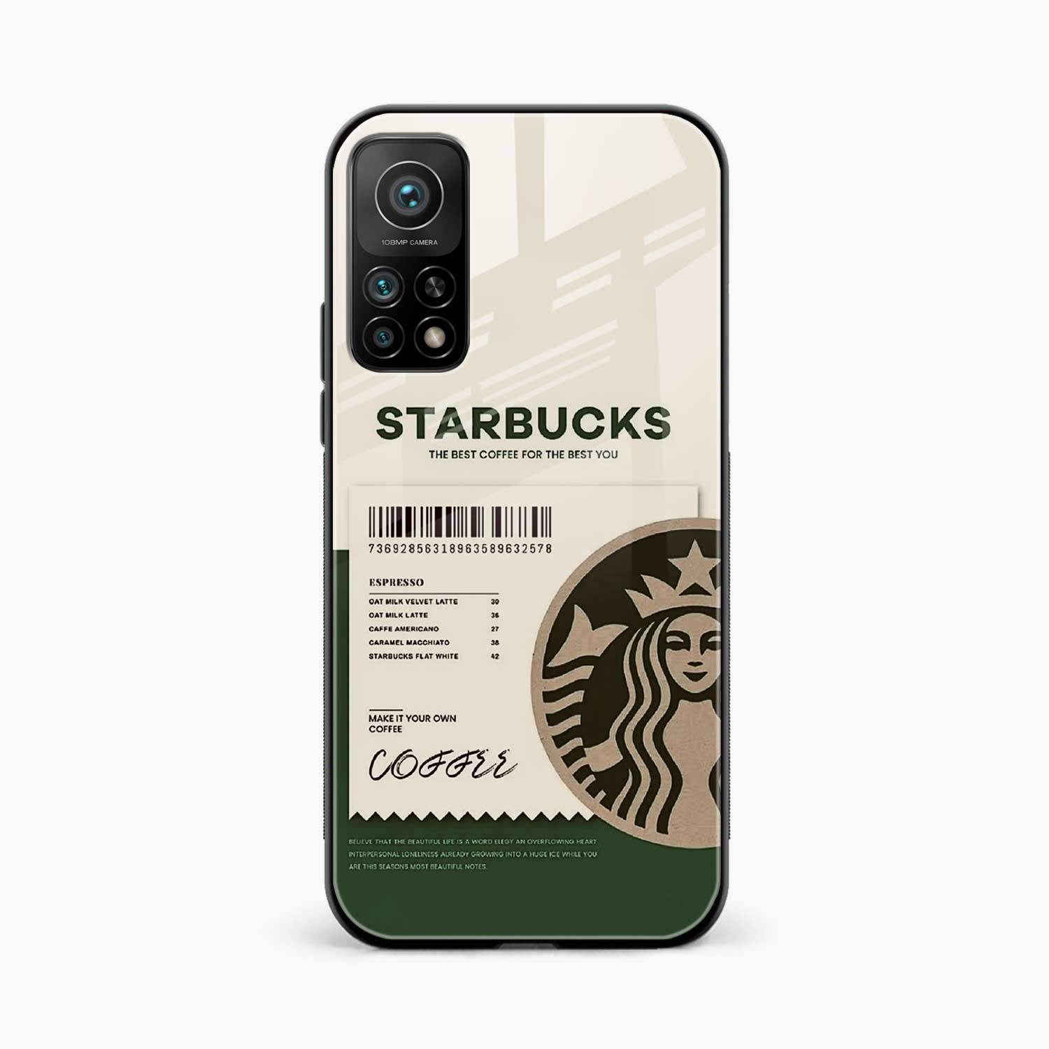 Starbucks Xiaomi Mi 10T Back Cover