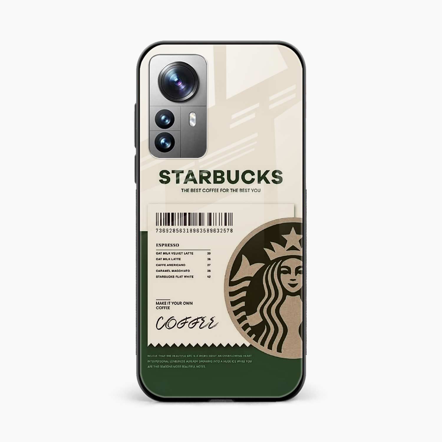 Starbucks Xiaomi Mi 12 Pro Back Cover