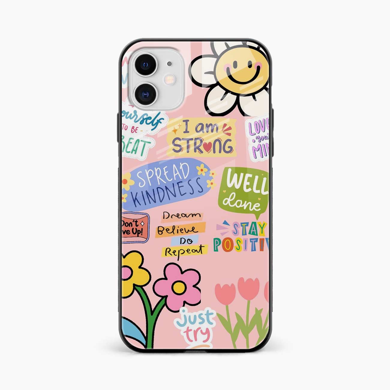 Stay Positive iPhone 12 Back Cover