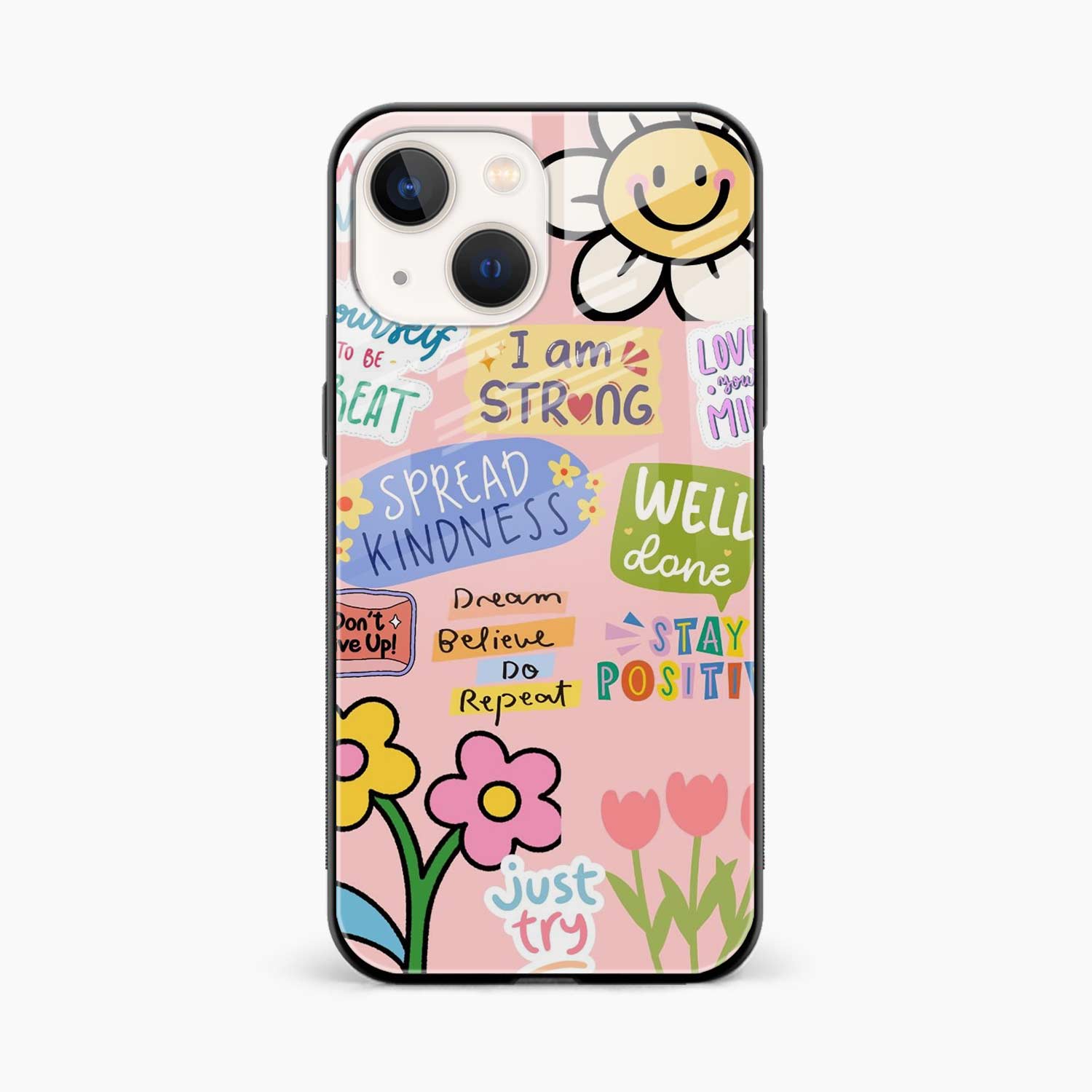 Stay Positive iPhone 15 Back Cover