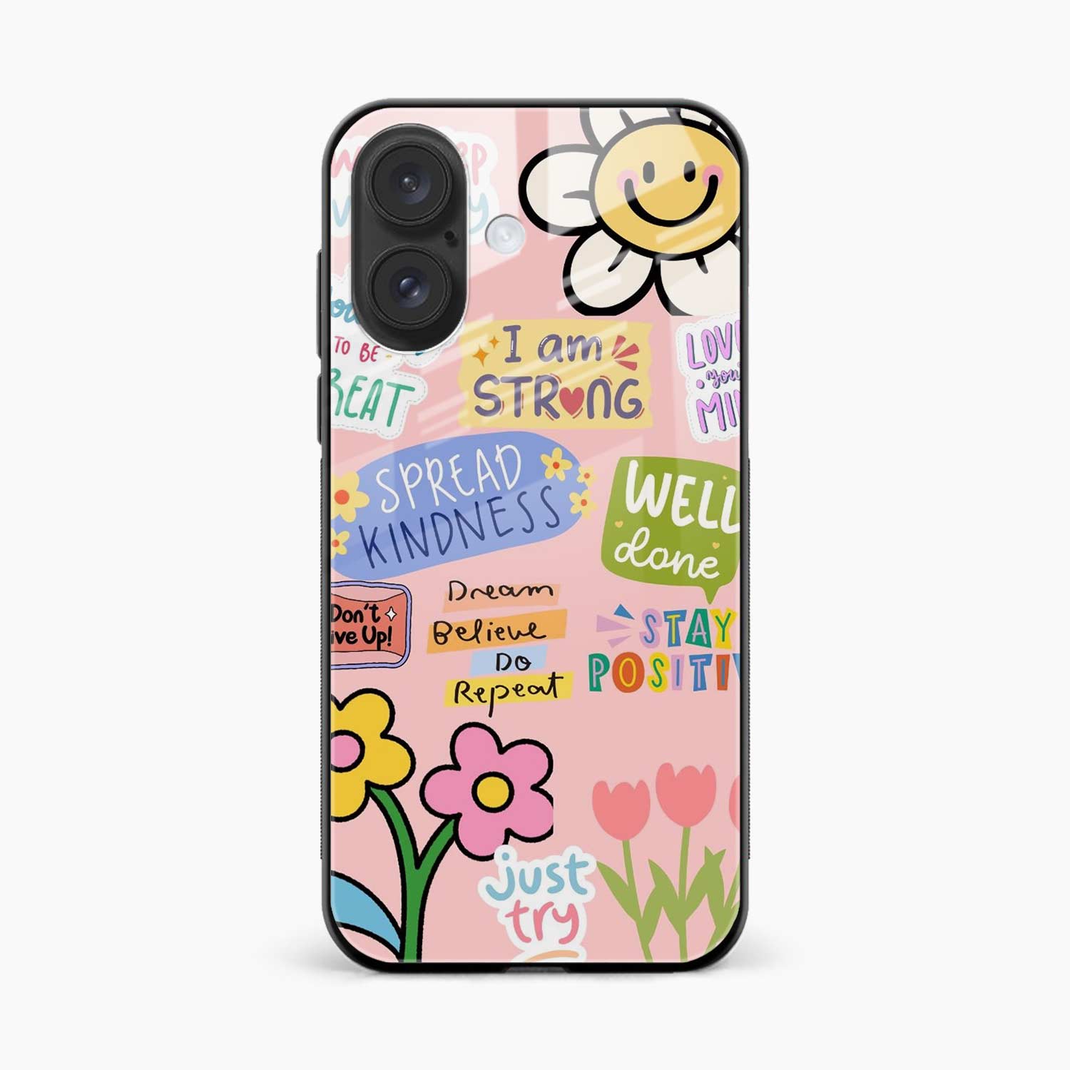 Stay Positive iPhone 16 Plus Back Cover