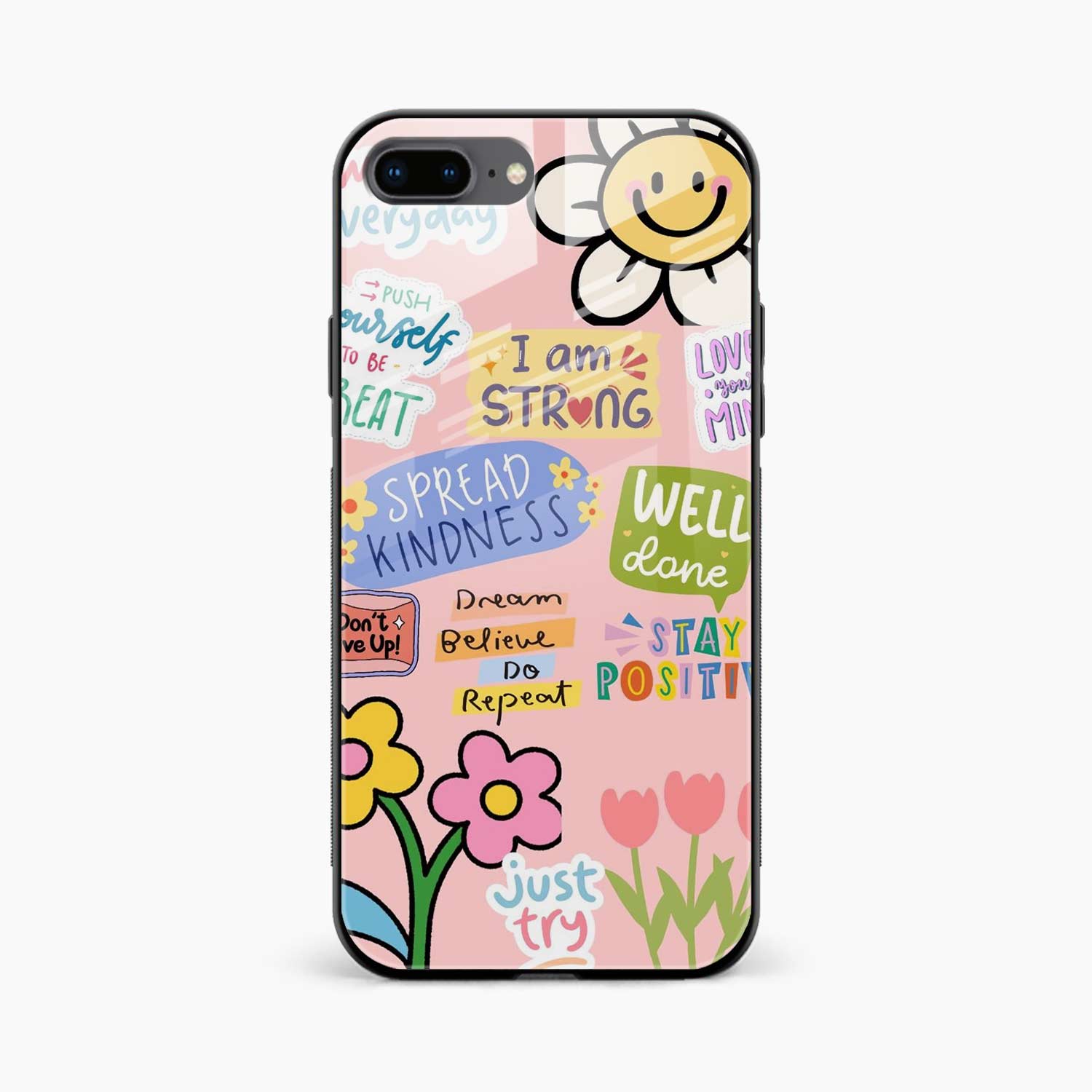 Stay Positive iPhone 8 Plus Back Cover