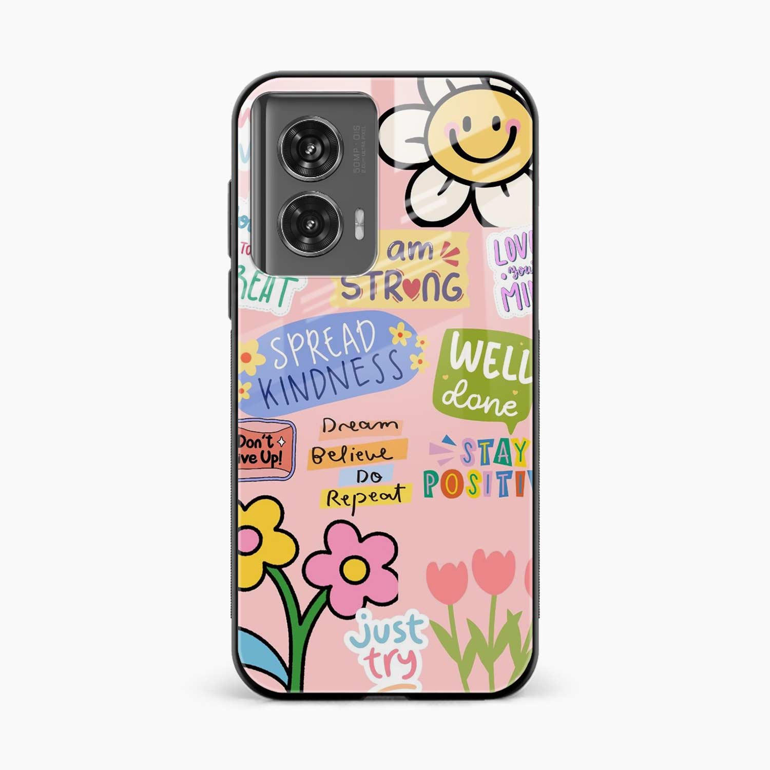 Stay Positive Motorola Edge 50 Fusion 5G Back Cover