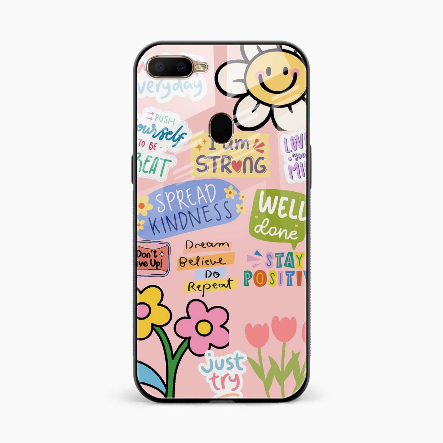 Stay Positive Oppo A12 Back Cover