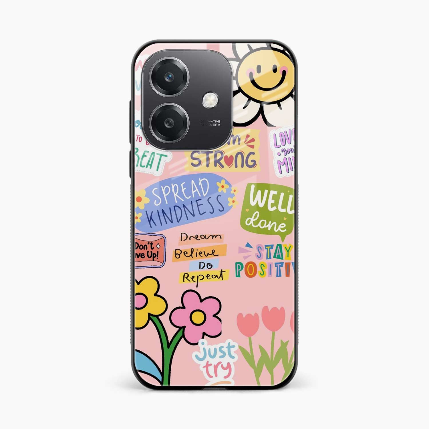 Stay Positive Oppo A3x 4G Back Cover