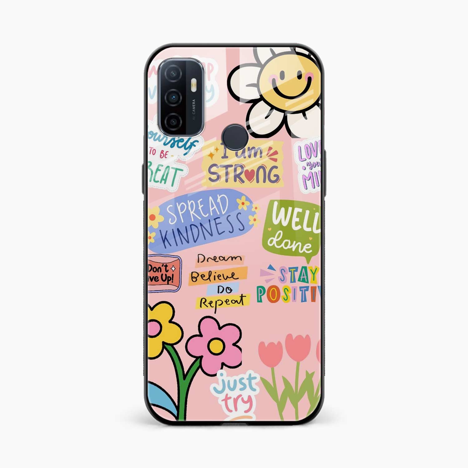 Stay Positive Oppo A53s 4G Back Cover