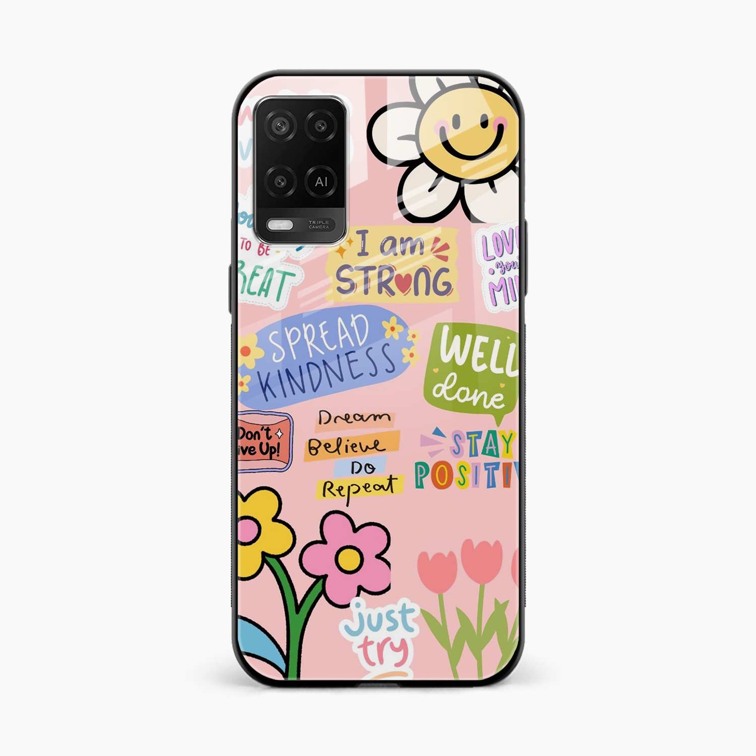 Stay Positive Oppo A54 Back Cover