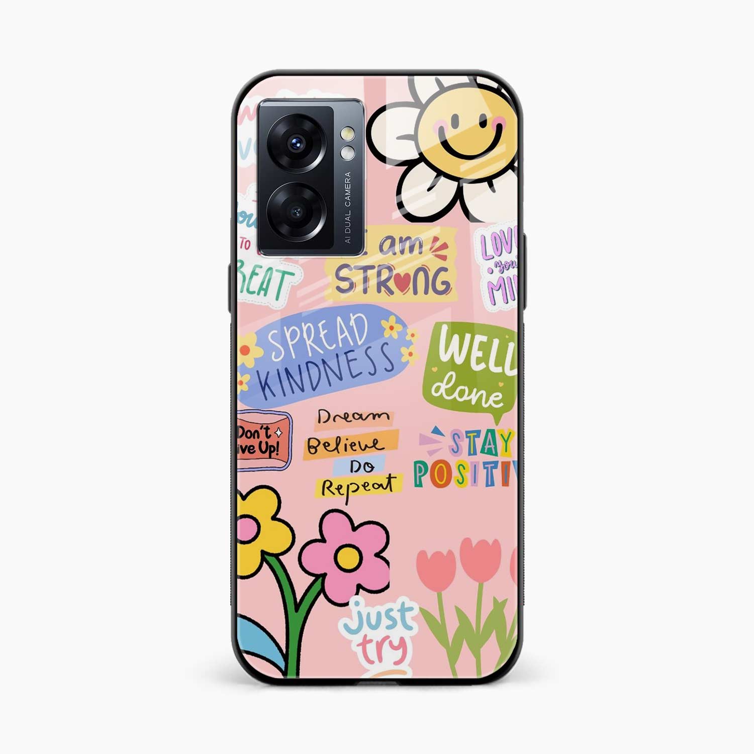 Stay Positive Oppo A57 Back Cover