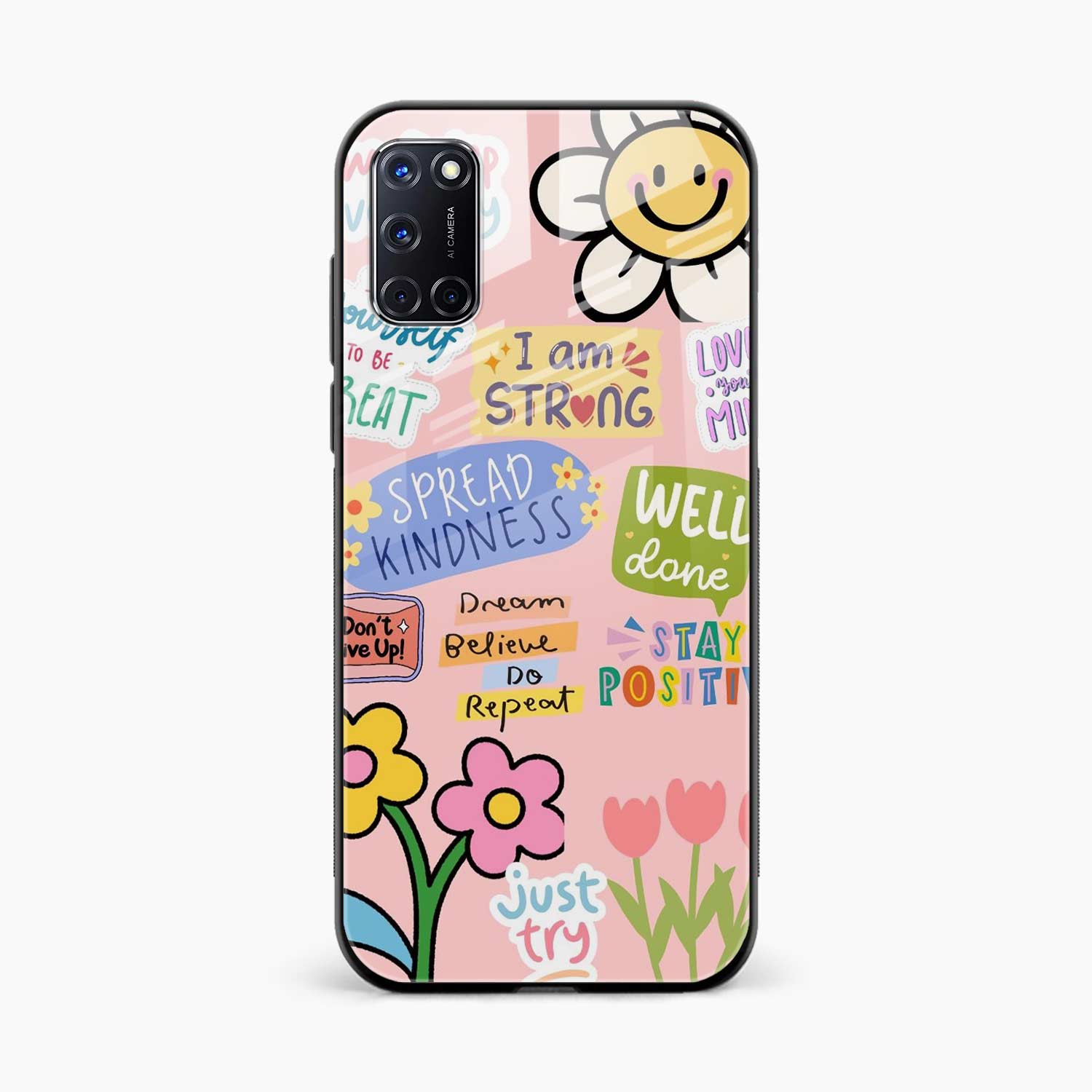 Stay Positive Oppo A92 Back Cover