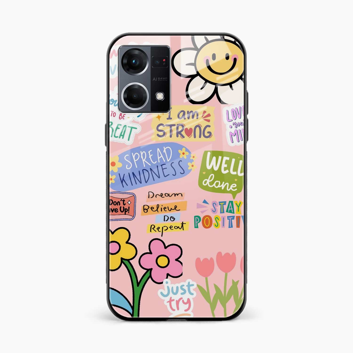 Stay Positive Oppo F21 Pro Back Cover