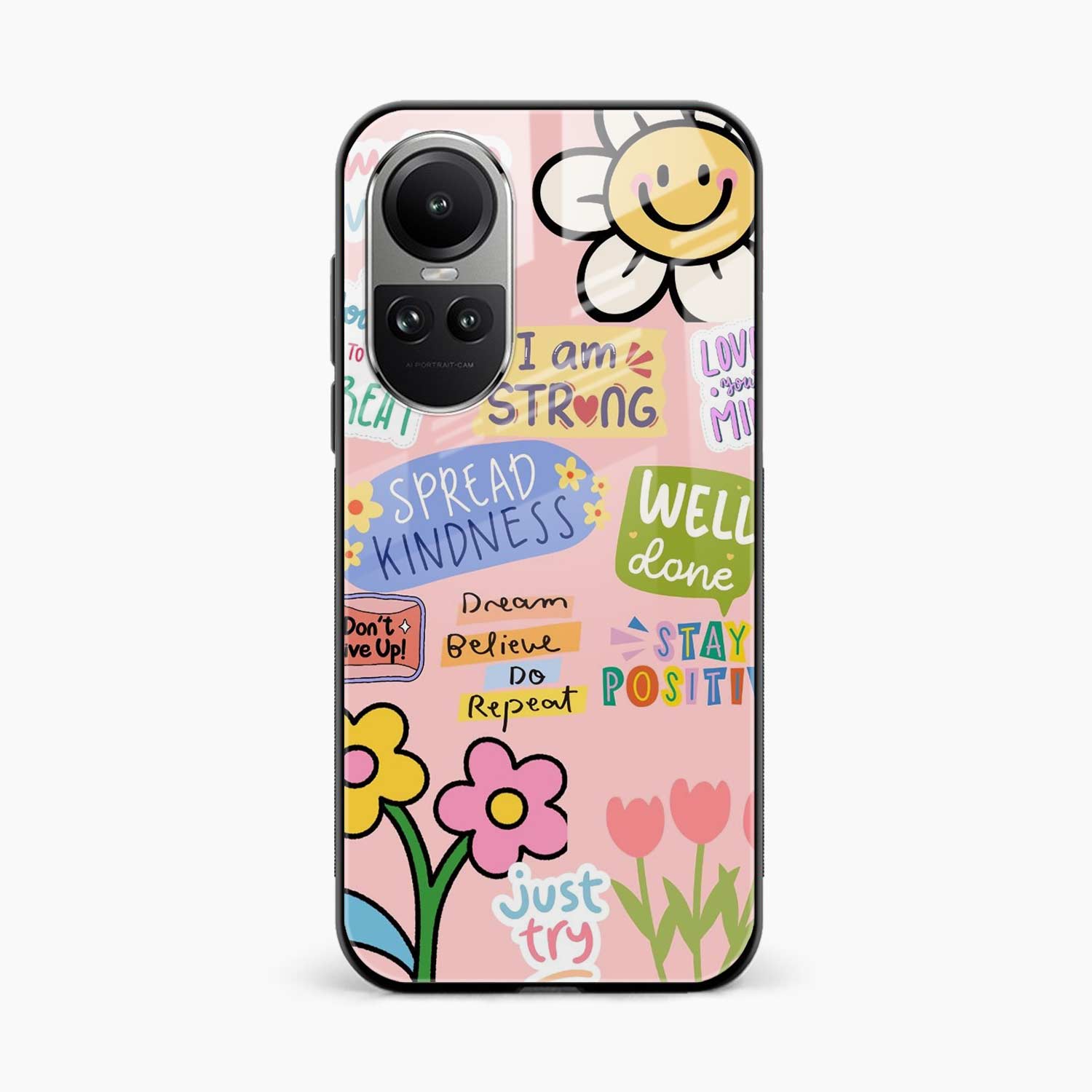 Stay Positive Oppo Reno 10 Pro Back Cover