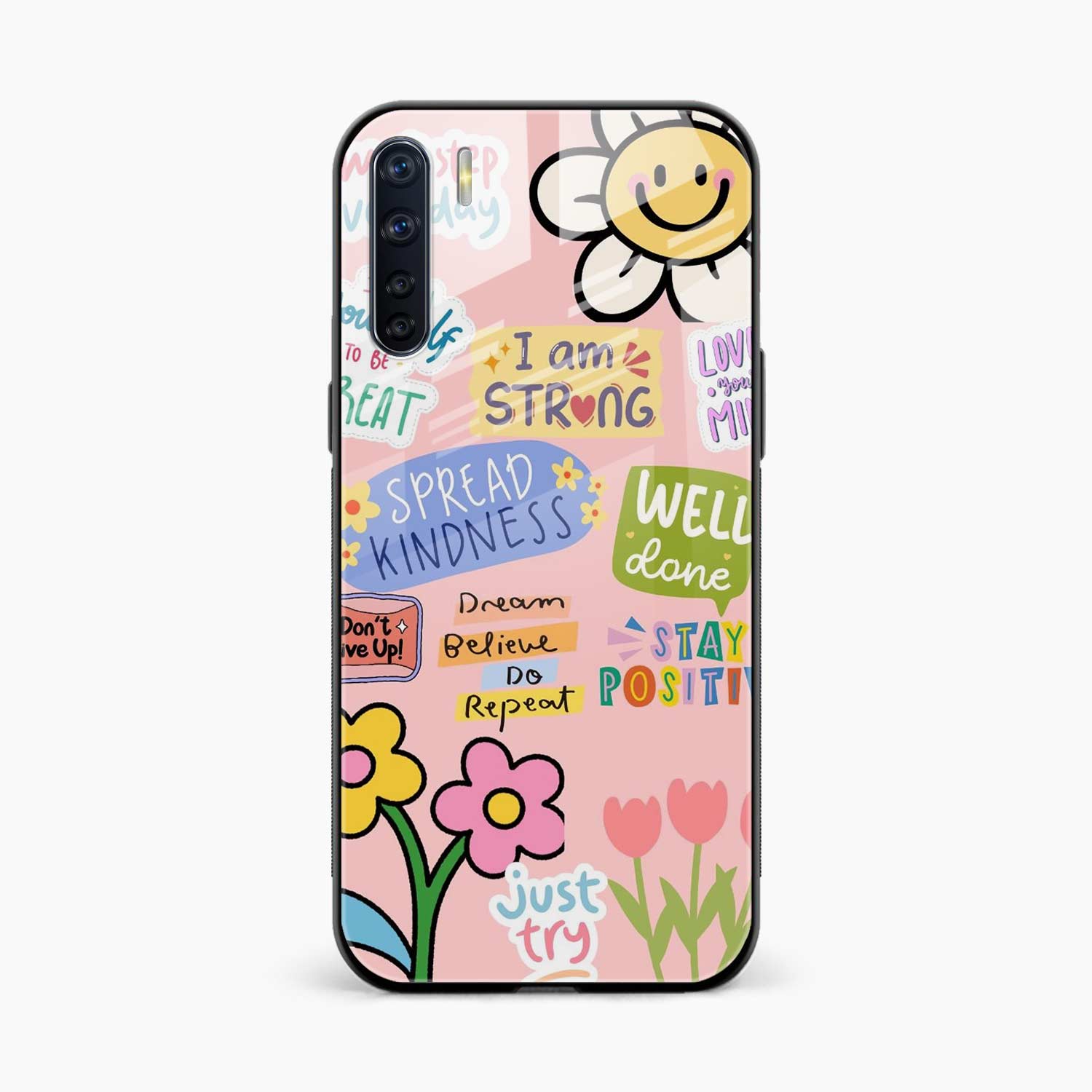 Stay Positive Oppo Reno 3 Back Cover