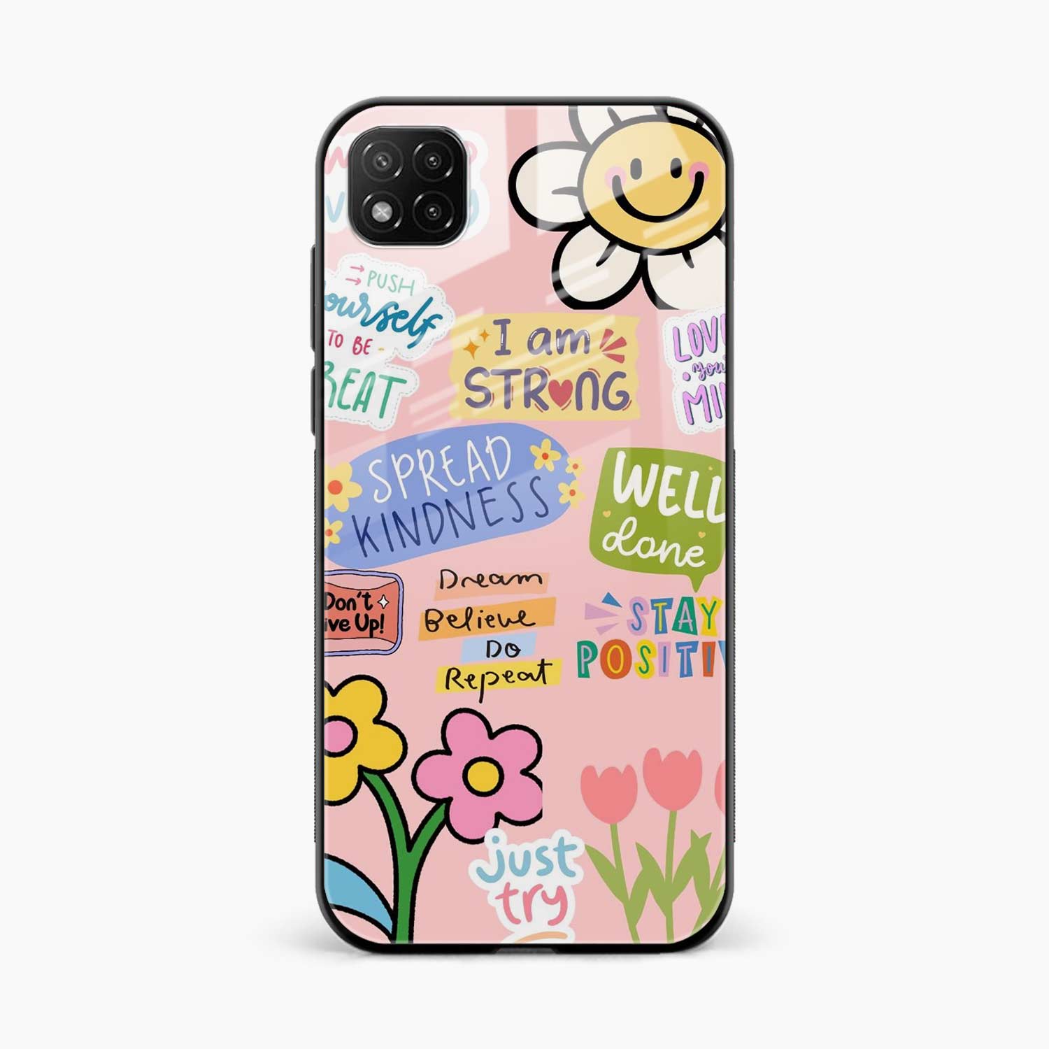 Stay Positive Poco C3 Back Cover
