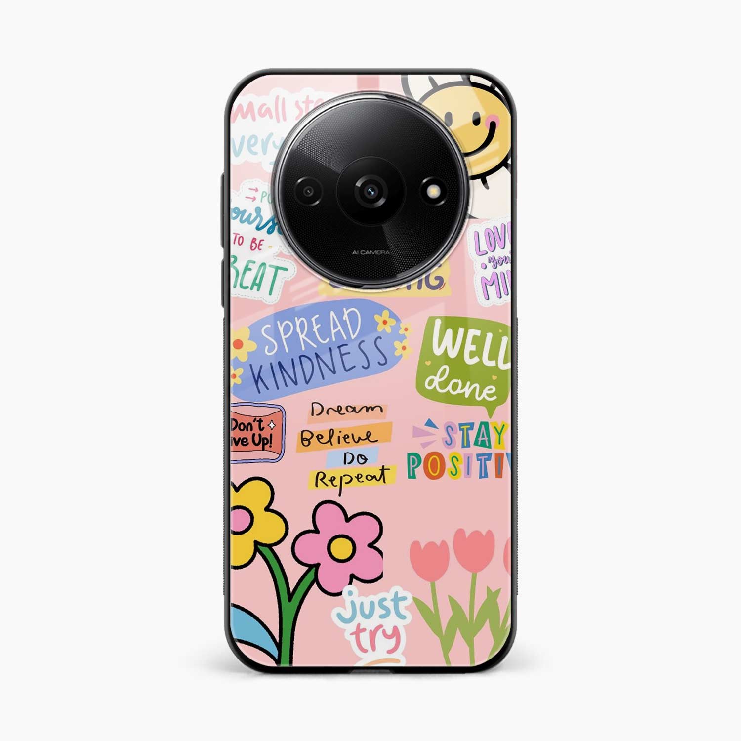 Stay Positive Poco C61 Back Cover