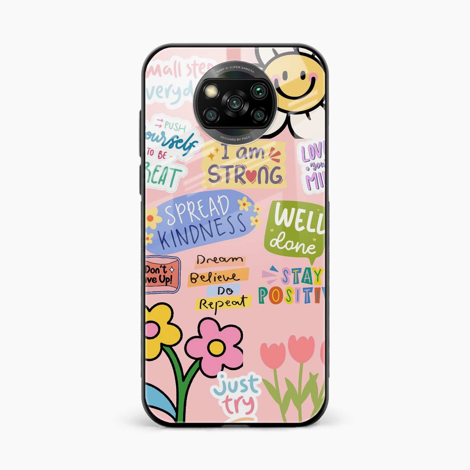 Stay Positive Poco X3 Pro Back Cover