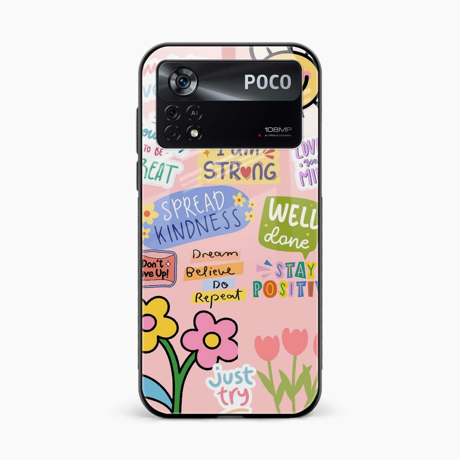 Stay Positive Poco X4 Pro 5G Back Cover