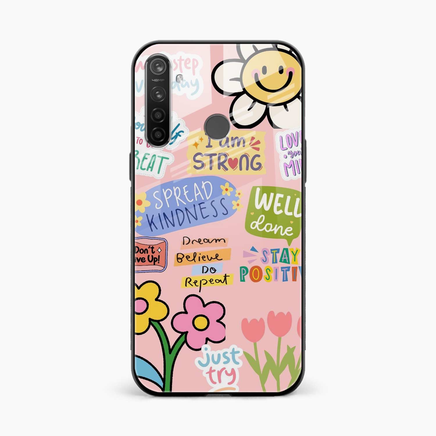 Stay Positive Realme 5 Pro Back Cover
