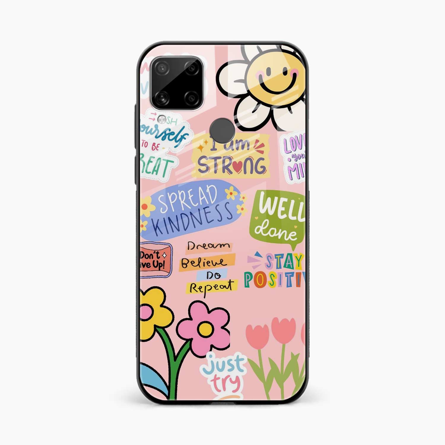 Stay Positive Realme C15 Back Cover