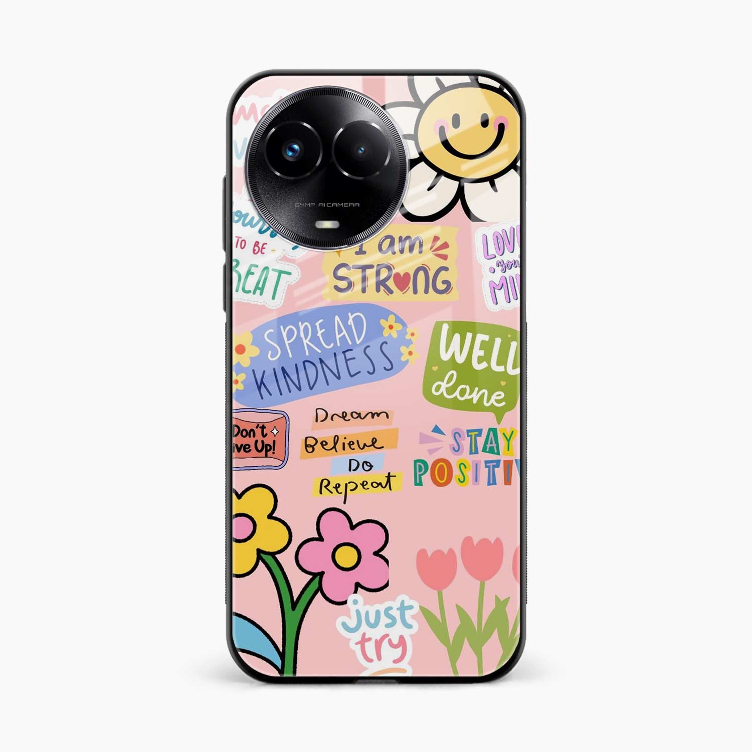 Stay Positive Realme C67 5G Back Cover