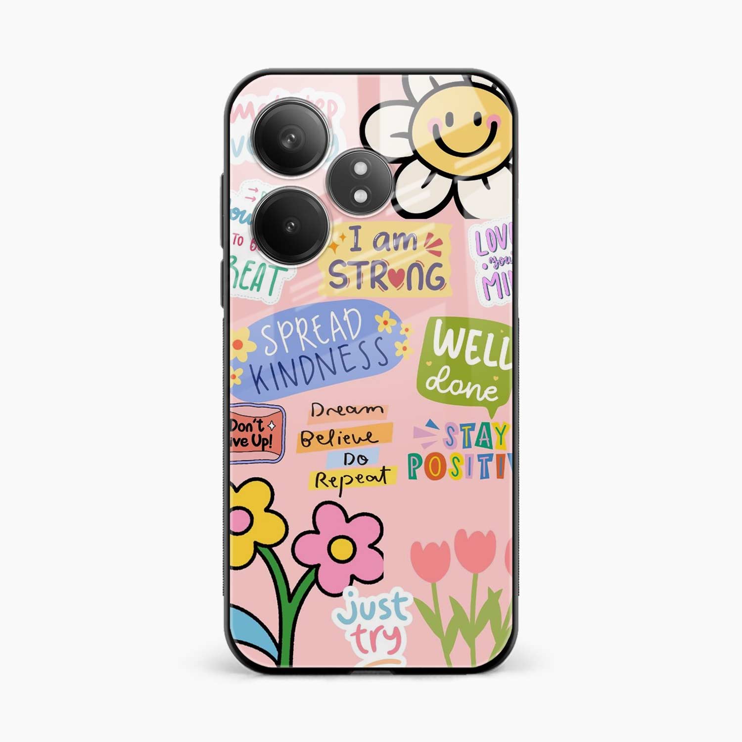 Stay Positive Realme Gt 6T 5G Back Cover