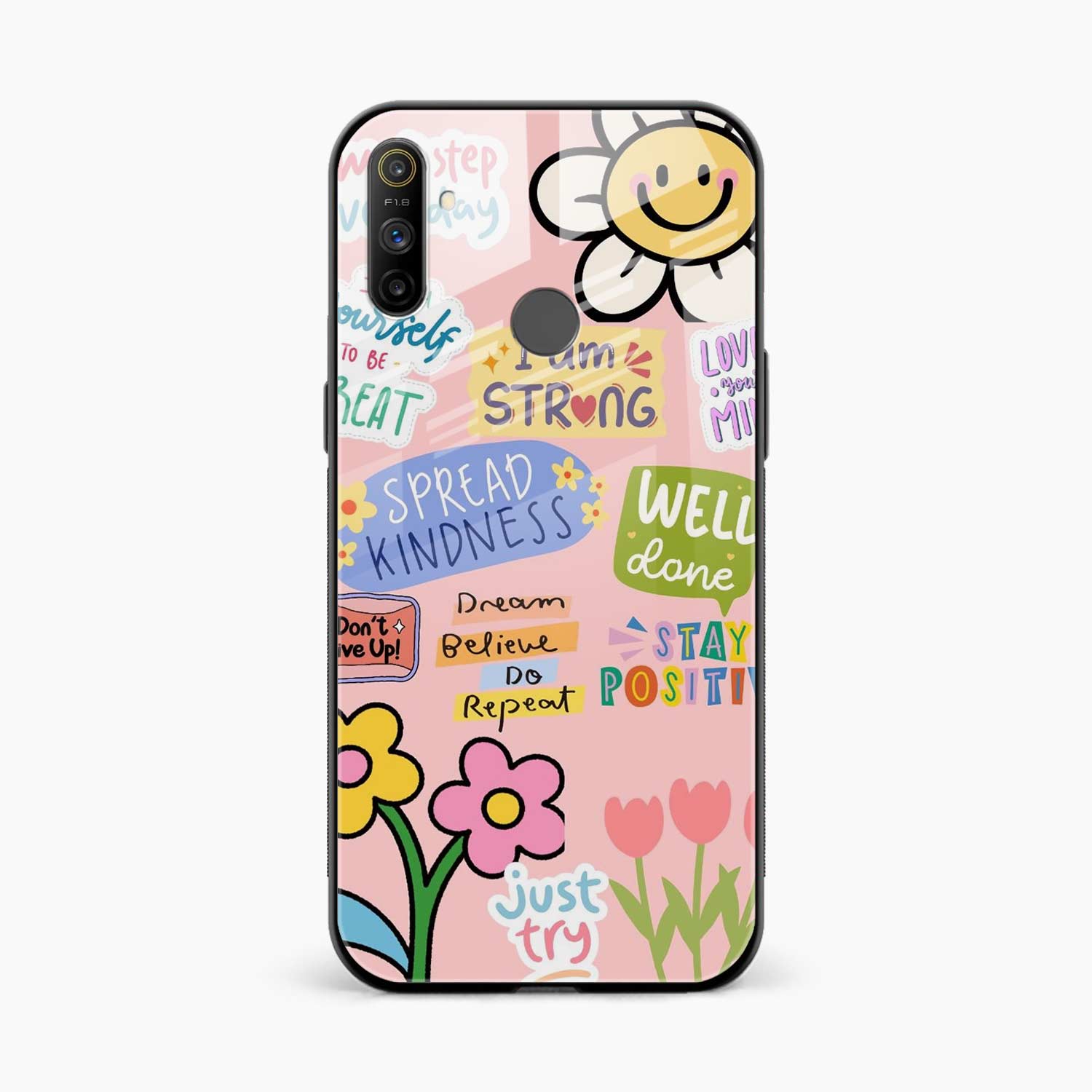 Stay Positive Realme Narzo 10a Back Cover