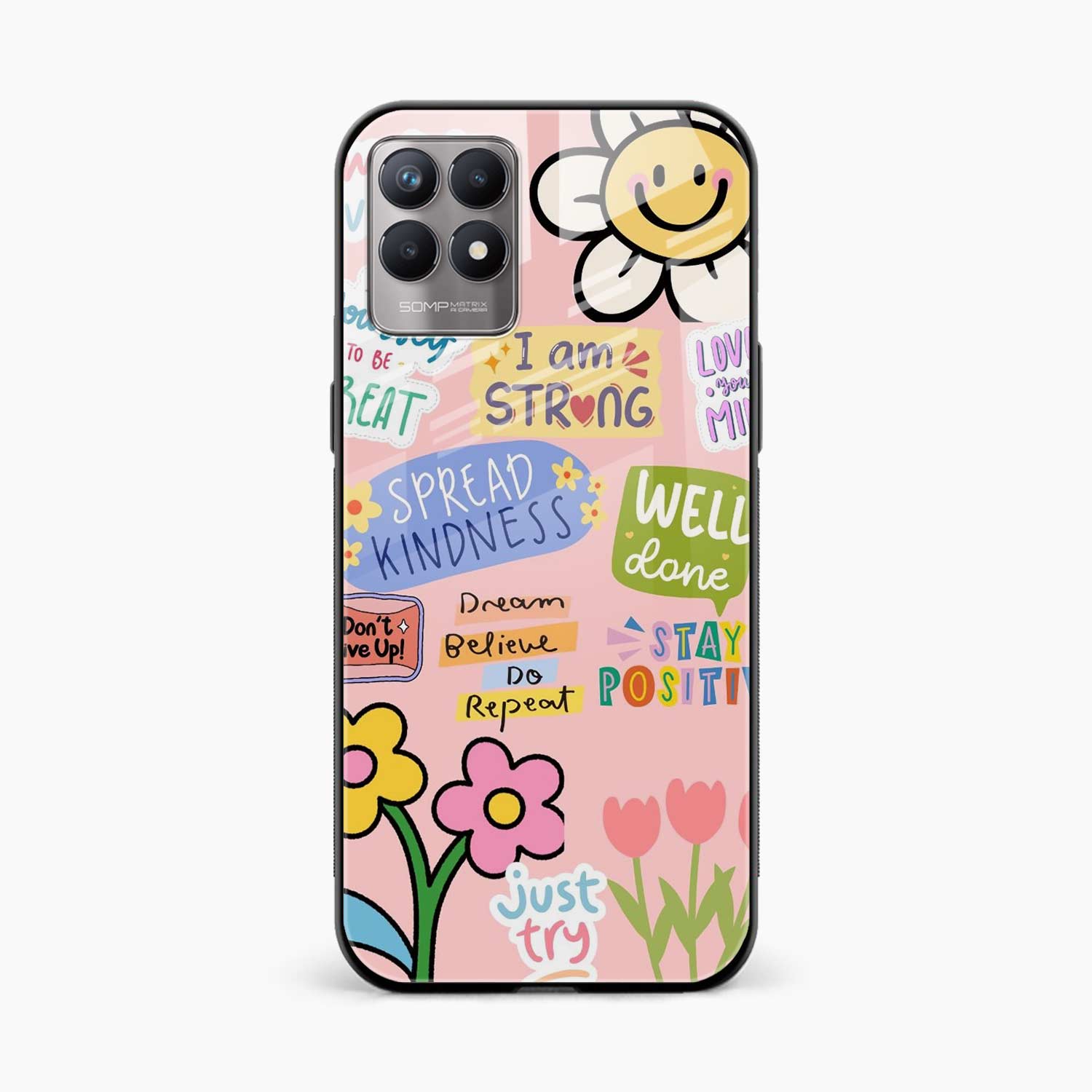 Stay Positive Realme Narzo 50 Back Cover