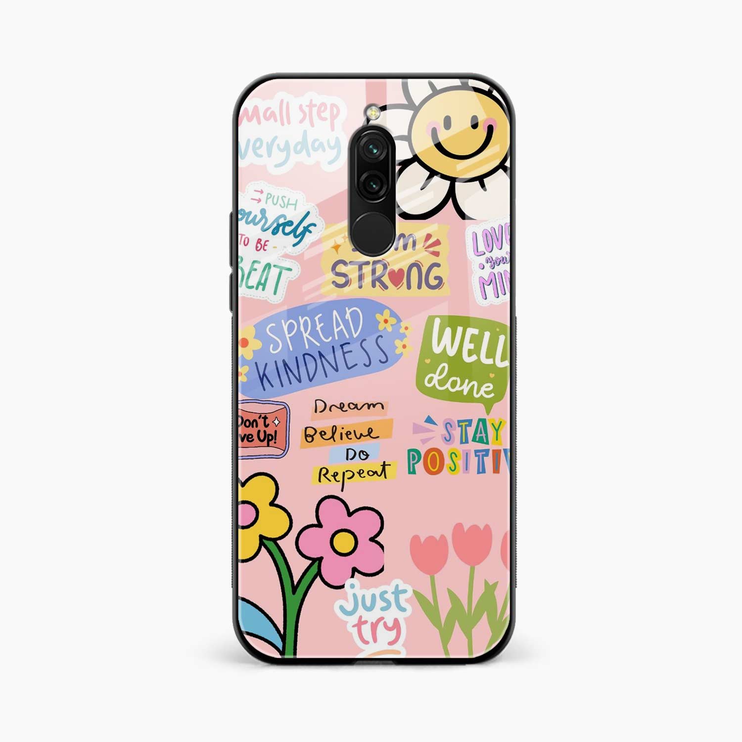 Stay Positive Redmi 8 Back Cover