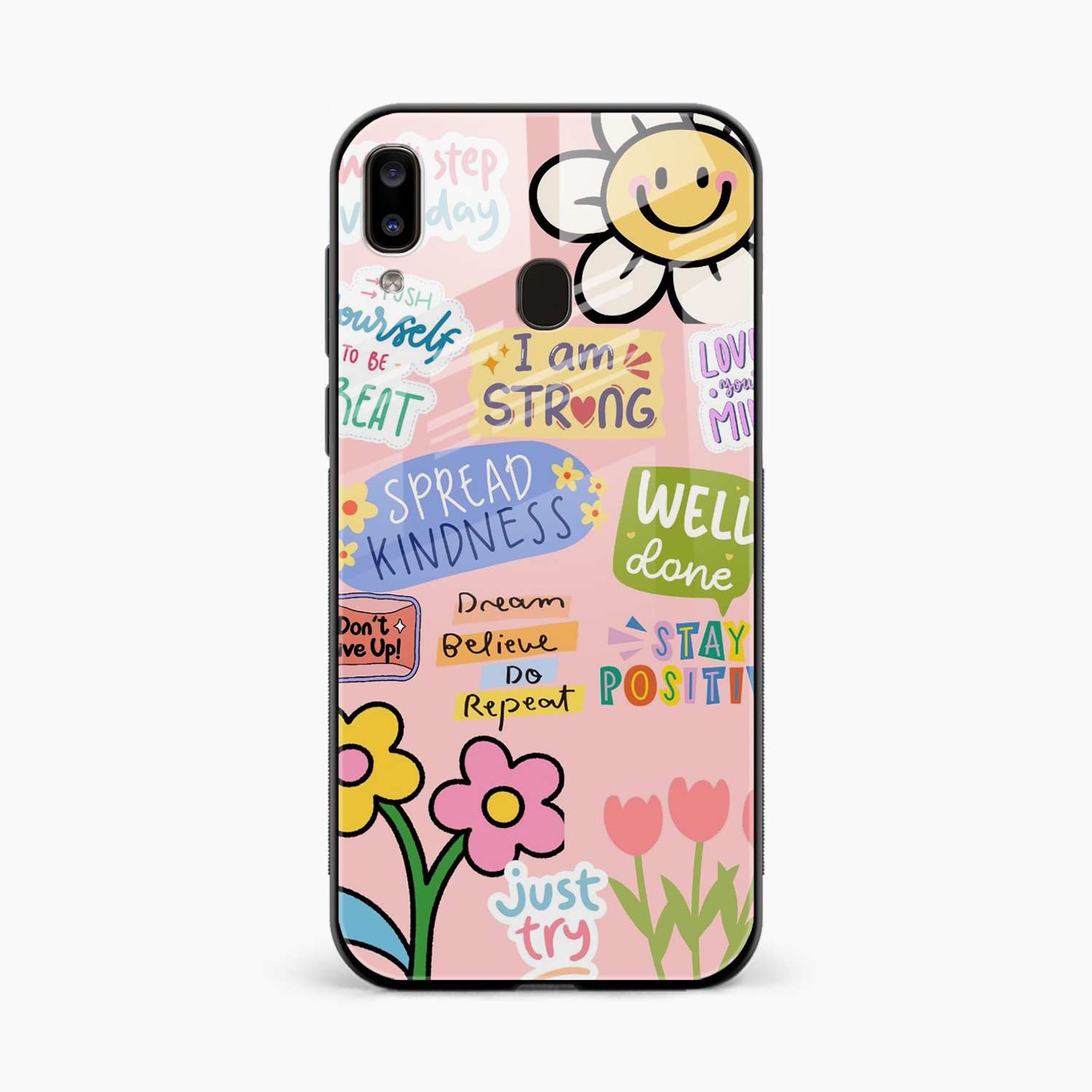Stay Positive Samsung A20 Back Cover